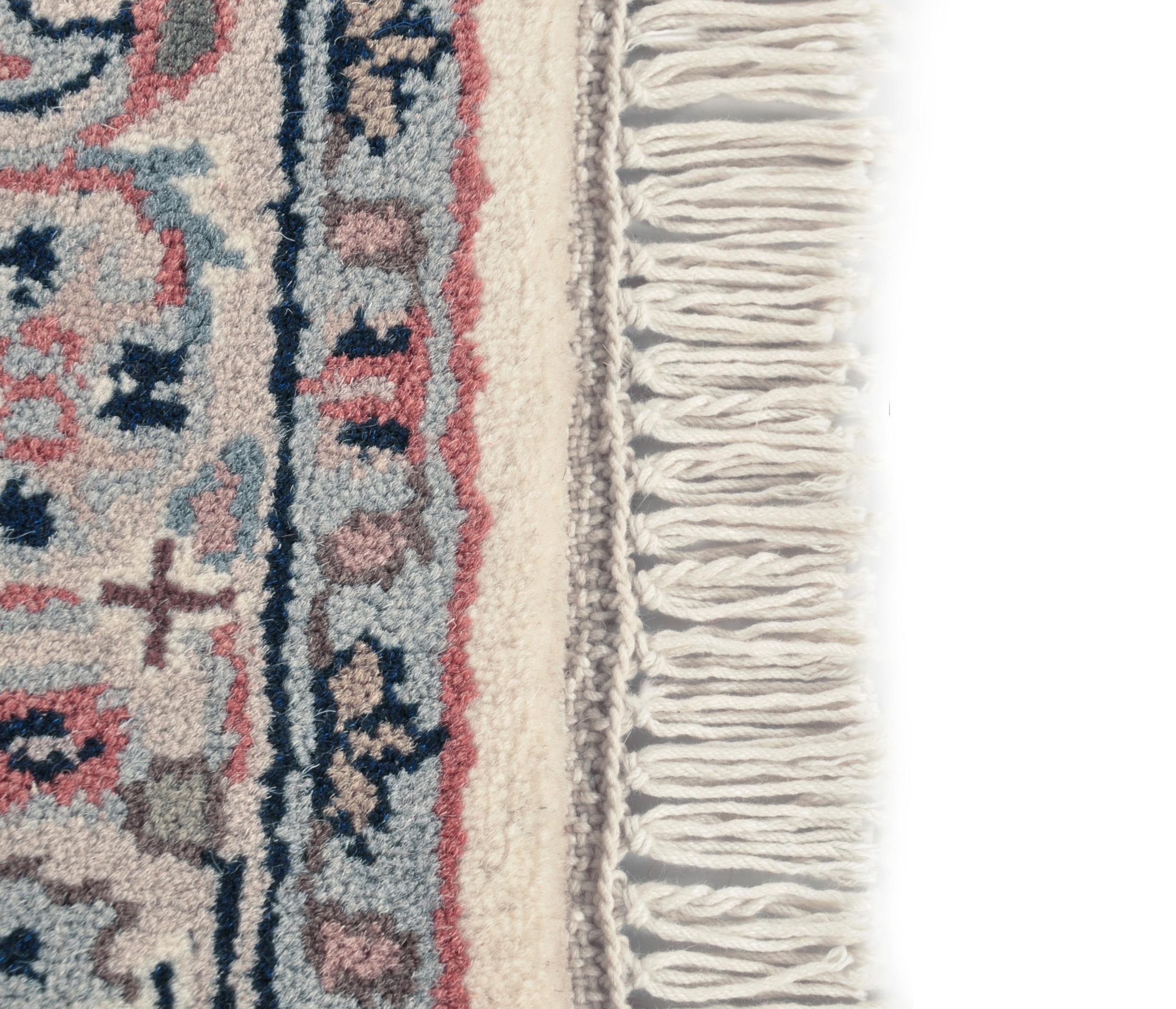 Living room rug Benares Isfahan 571 Cream/Brown, Natural fibre, in colour Cream/Brown | Homerugs - Detail View (6)