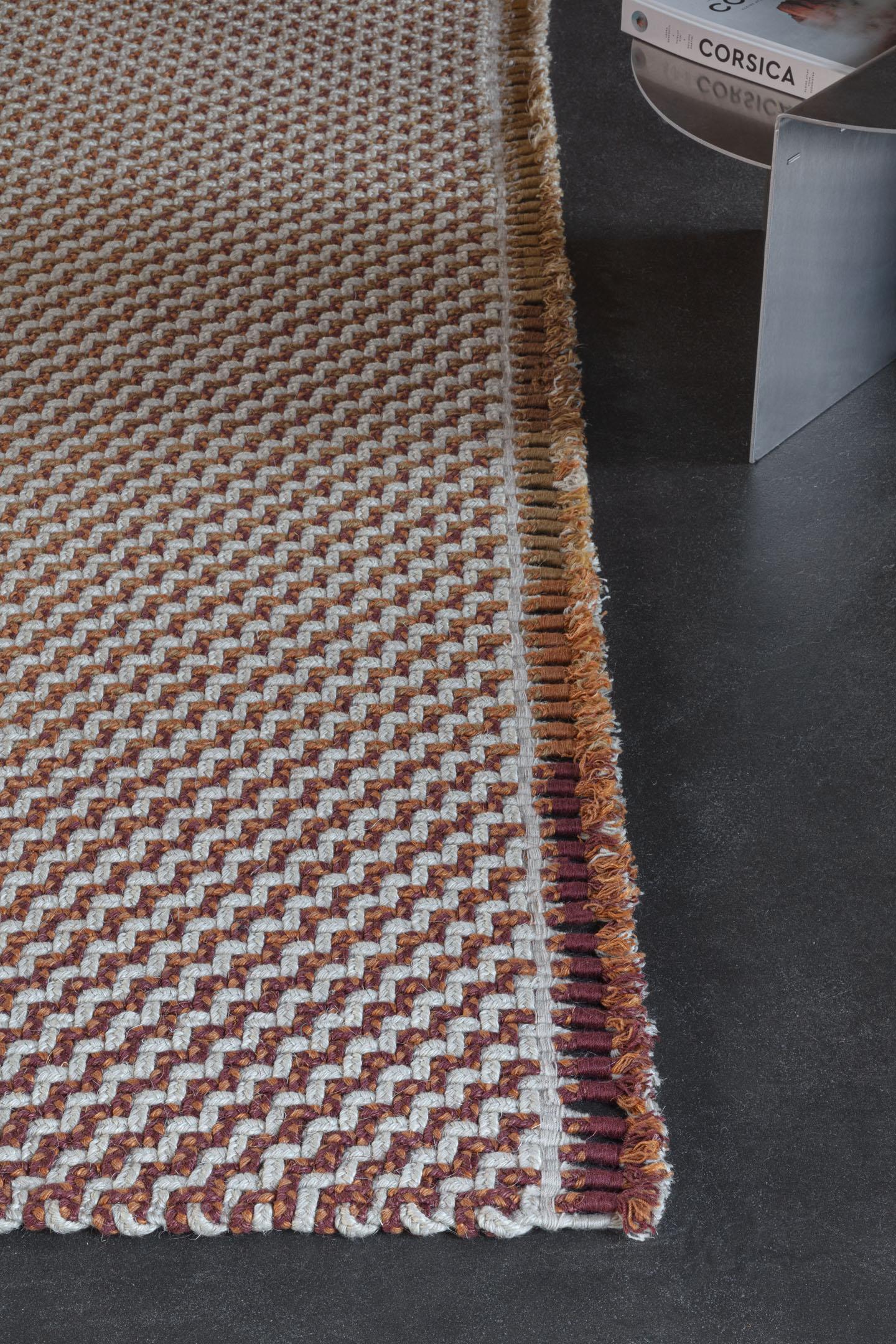 Schlafzimmer Teppich Dakar Bronze Caramel aus 76% Wolle - 24% Sisal, in der Farbe Bronze Caramel | Homerugs - Detailsicht (6)