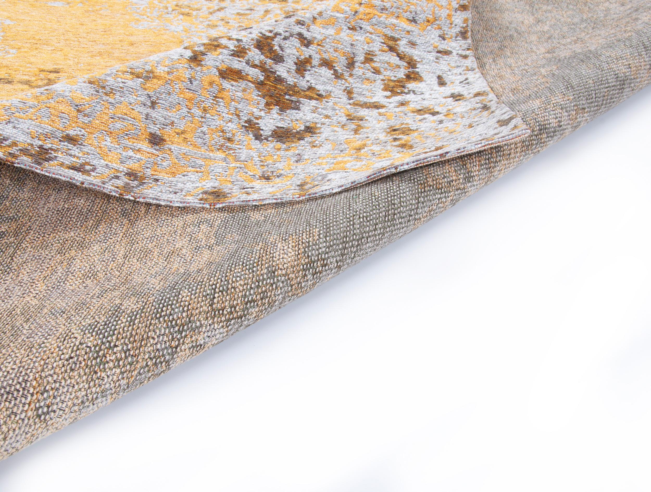 Wohnzimmer Teppich Funky Orient Kirman 870 Gold aus 80% Polyester, 20% Baumwolle, in der Farbe Gold | Homerugs - Detailsicht (5)