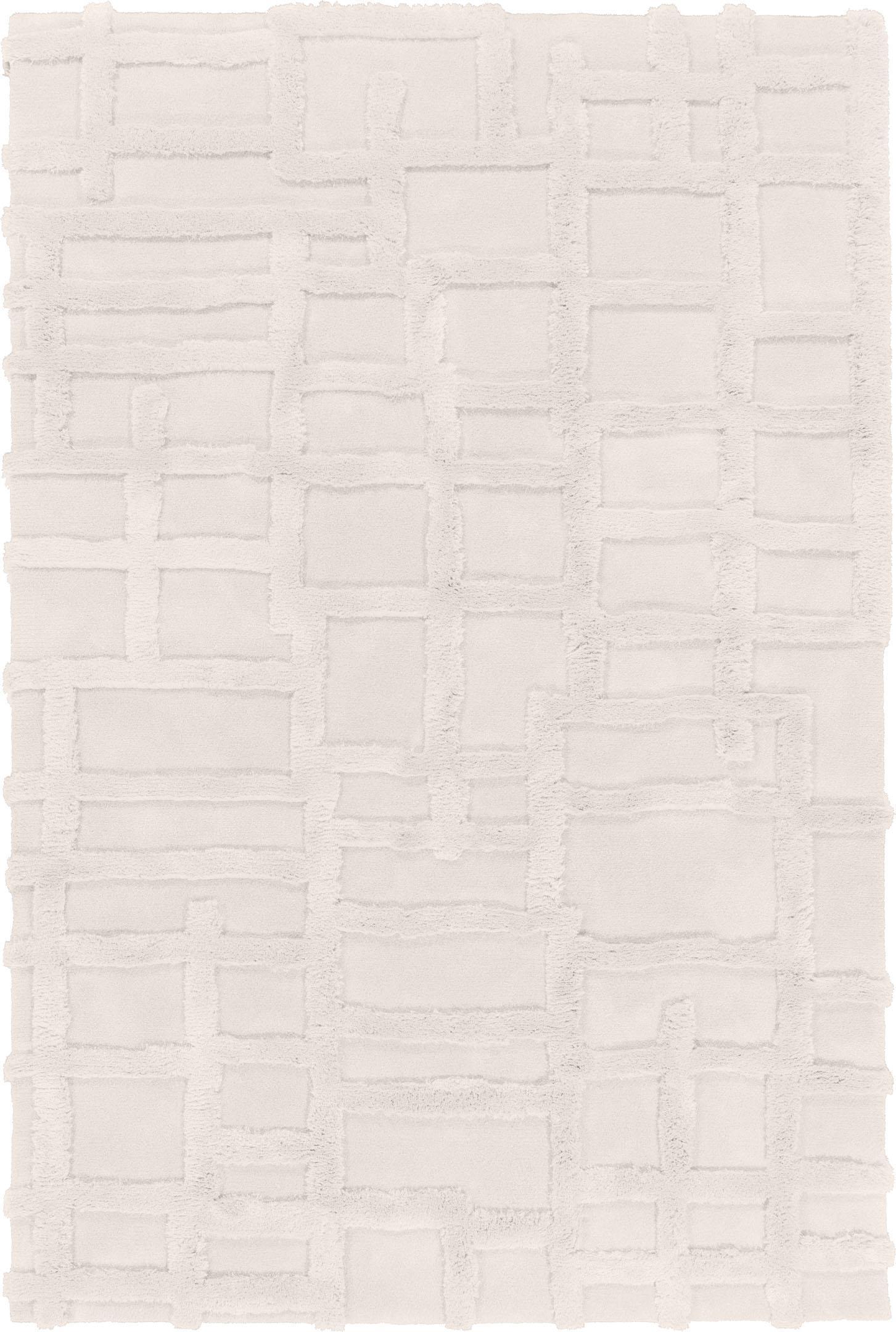 Wohnzimmer Teppich Cosmic Grado Birch aus 56,4% Wolle, 25% Tencel, 18,6% Leinen, in der Farbe Birch | Homerugs - Draufsicht