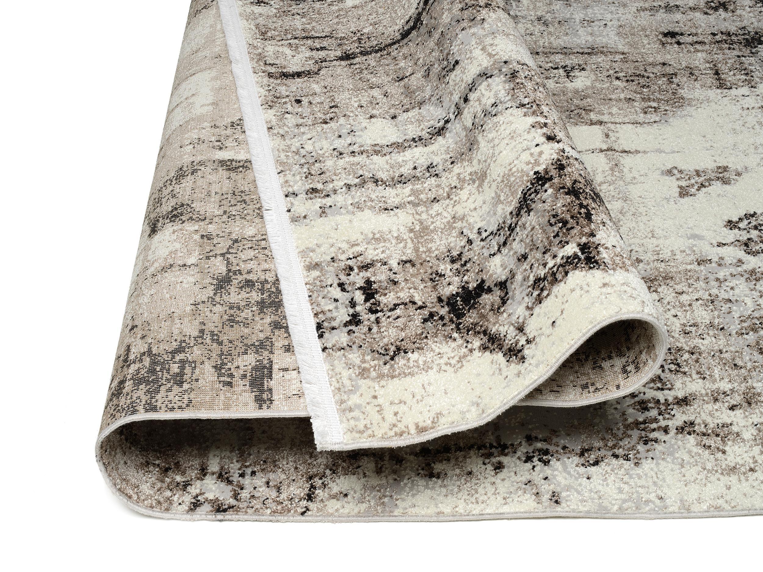 Teppich Light & Schadow 04 aus 75% Polypropylen, 25% Polyester, in der Farbe Beige-Braun | Homerugs - Detailsicht (7)