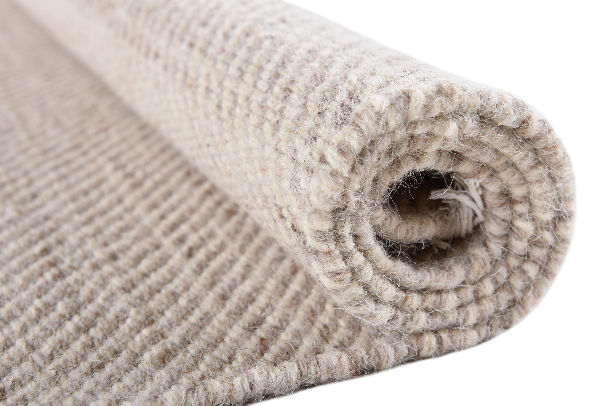 Schlafzimmer Teppich Molde 14003 121 Natural/Grey aus 100% Schurwolle, in der Farbe Natural/Grey | Homerugs - Detailsicht (8)