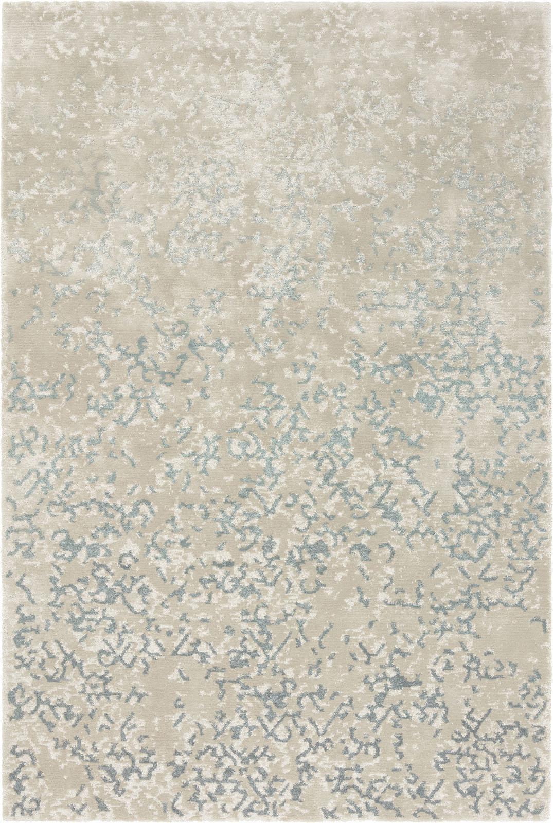 Wohnzimmer Teppich Elite Silver Blue aus 60% Polyamid, 25% Tencel, 15% Wolle, in der Farbe Silver Blue | Homerugs - Detailsicht (3)