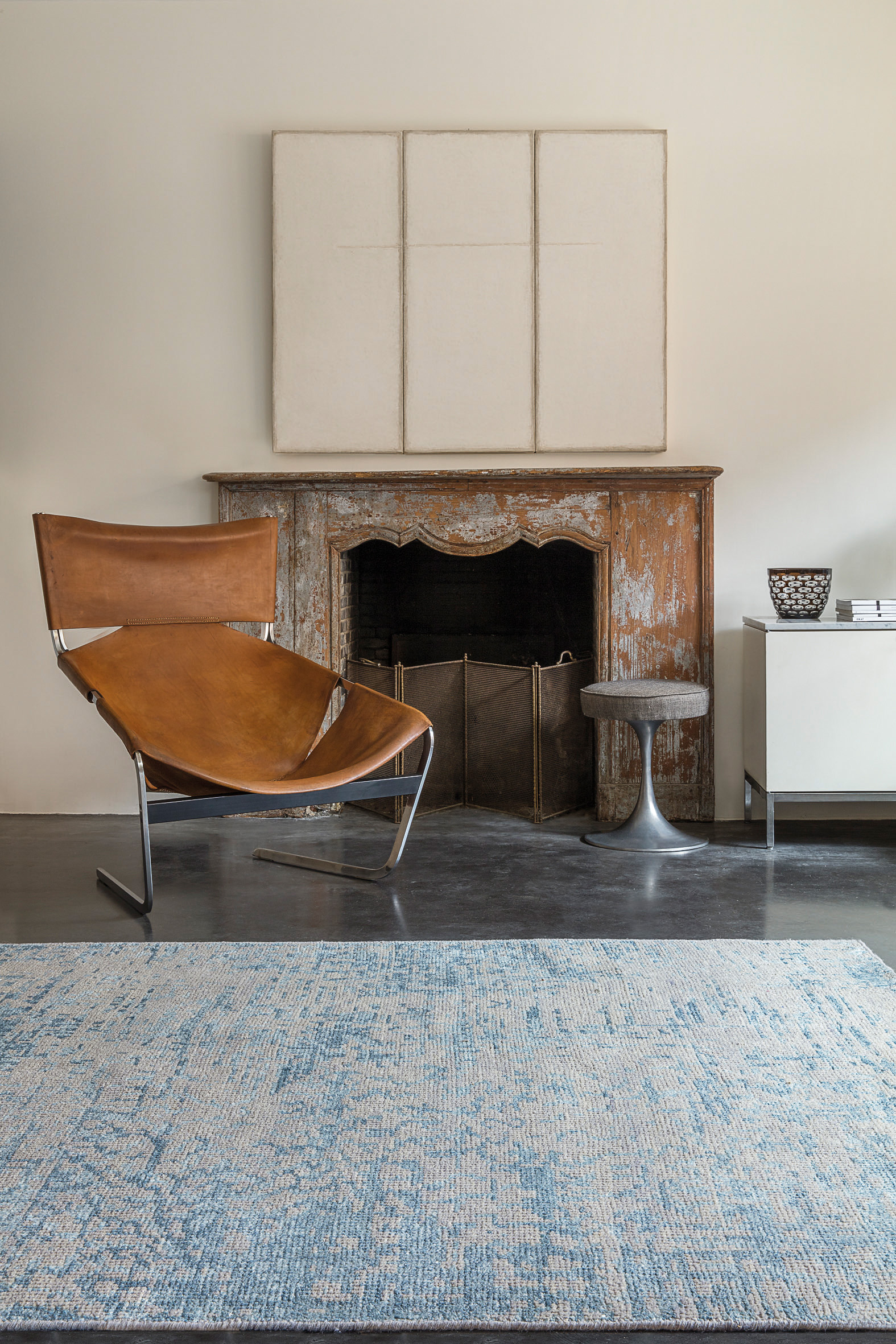 Ligne Pure Vintage-Teppich Reflect Blue | Homerugs - Dein TEPPICH-Onlineshop | Mood view