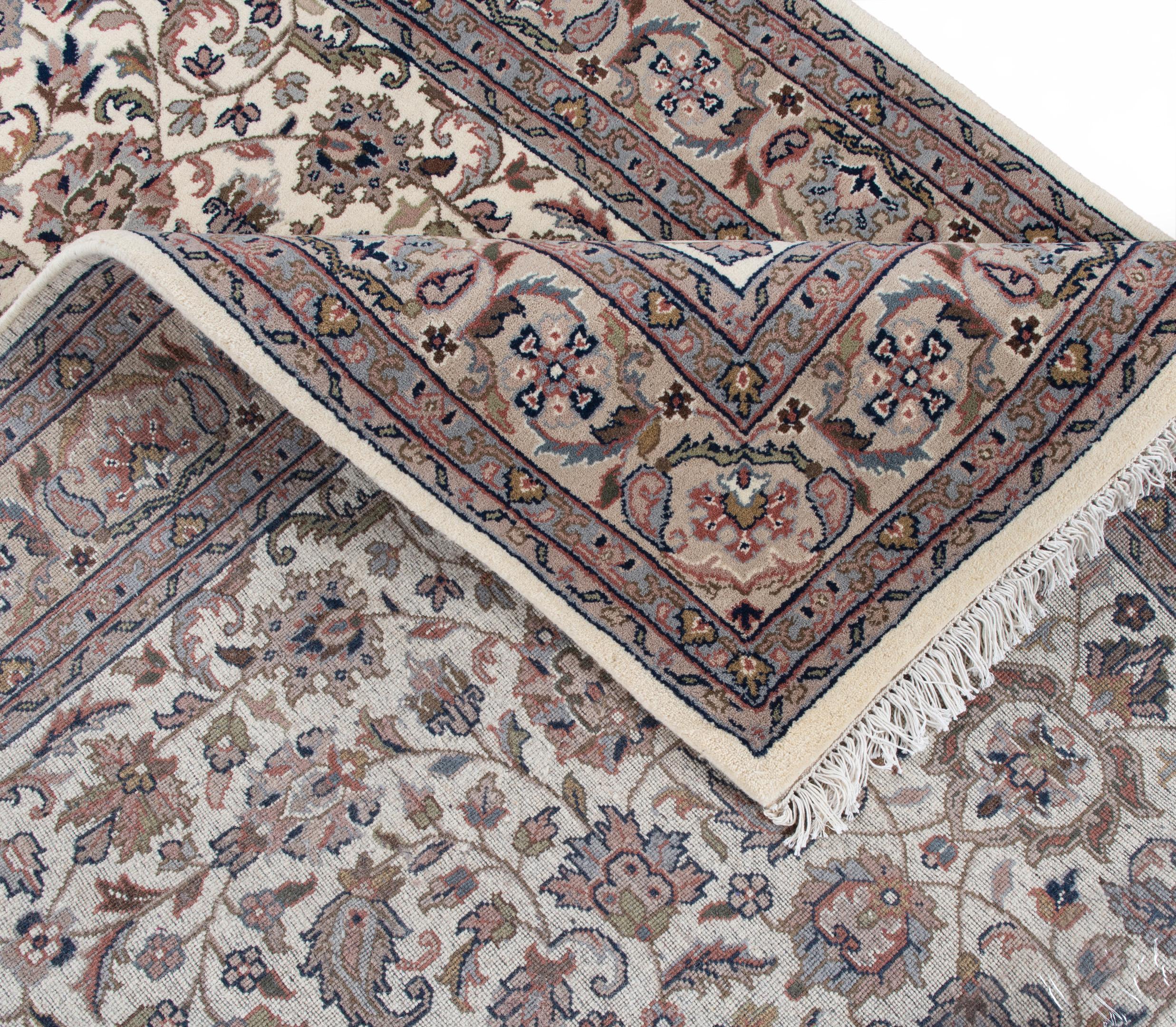 Living room rug Benares Isfahan 571 Cream/Brown, Natural fibre, in colour Cream/Brown | Homerugs - Detail View (7)