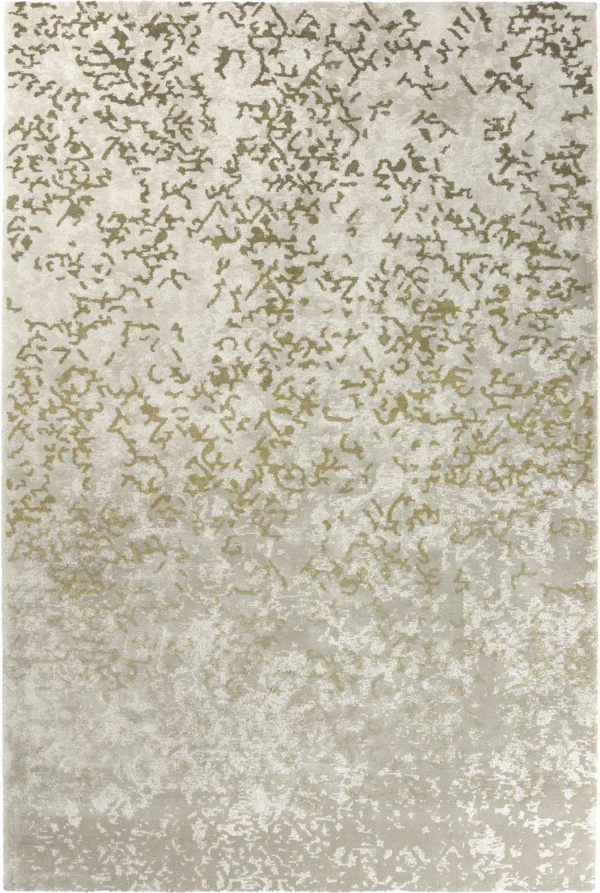 Wohnzimmer Teppich Elite Olive aus 60% Polyamid, 25% Tencel, 15% Wolle, in der Farbe Olive | Homerugs - Detailsicht (3)