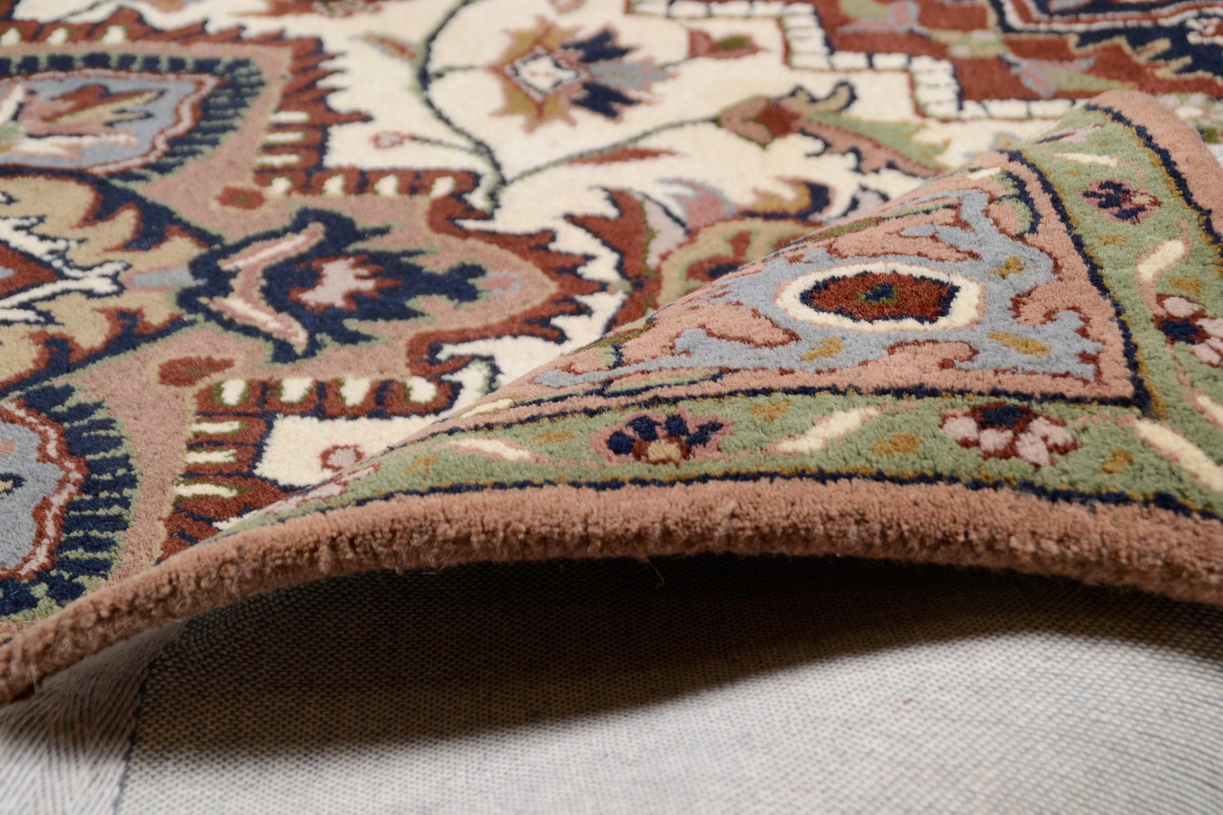 Wohnzimmer Teppich Royal Heriz Heriz 571 Cream/Brown aus 100% Schurwolle (IWS), in der Farbe Cream/Brown | Homerugs - Detailsicht (3)