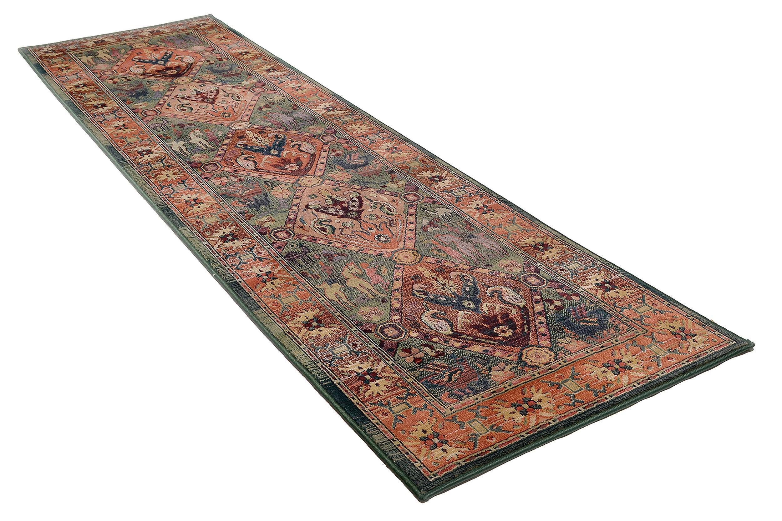 Wohnzimmer Teppich Gabiro 13 300 Green aus 100% Polypropylen, in der Farbe Green | Homerugs - Detailsicht (5)