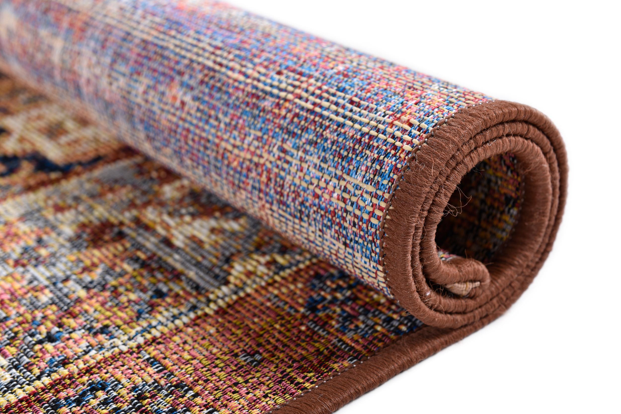 Outdoor Teppich Funky Outdoor Orient Two 440 Rust aus 76% Polypropylen, 24% Polyester, in der Farbe Rust | Homerugs - Detailsicht (6)