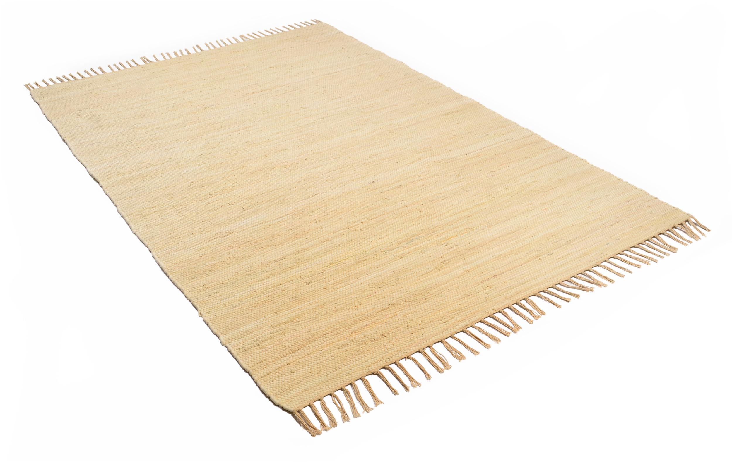 Living room rug Happy Cotton Uni 100 Natural, 90-100% Cotton, in colour Natural | Homerugs - Detail View (4)