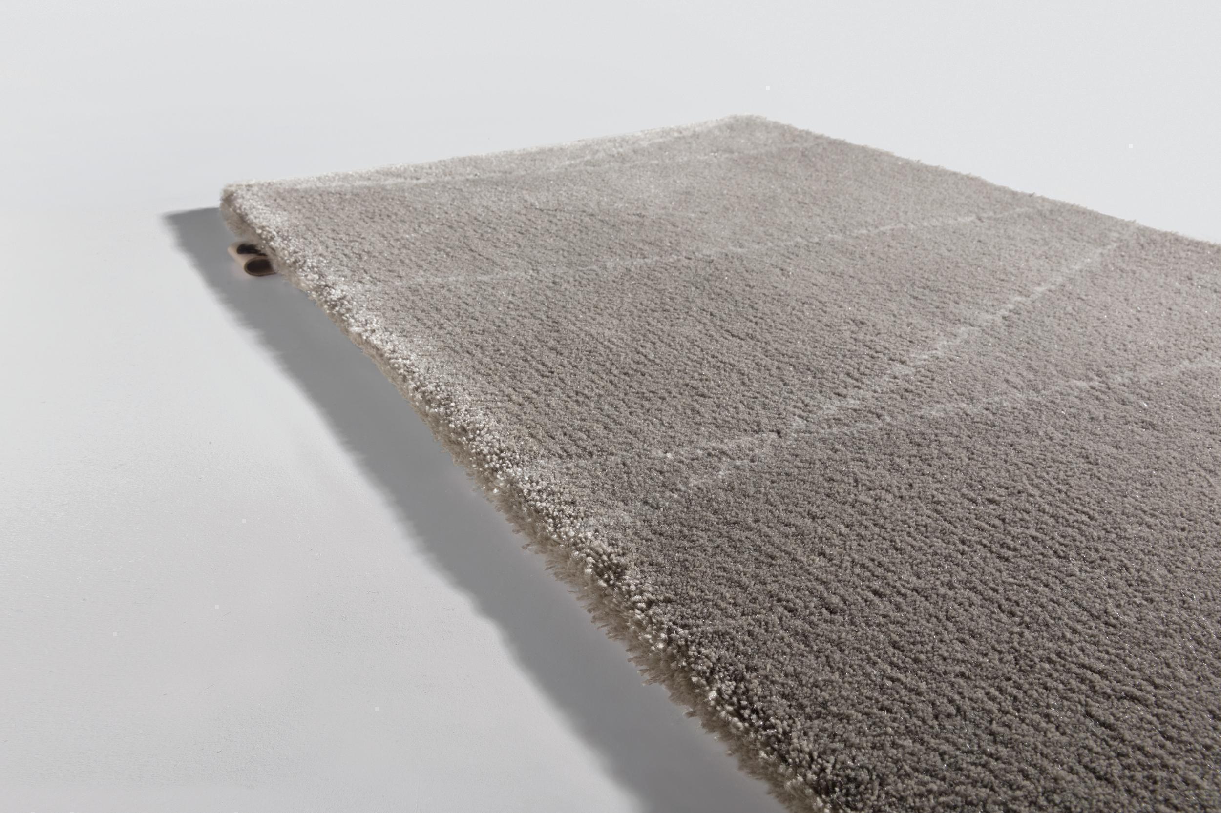 Living room rug Samba Synergy Taupe Beige, Wool with synthetic fibre, in colour Taupe Beige | Homerugs - Detail View (3)