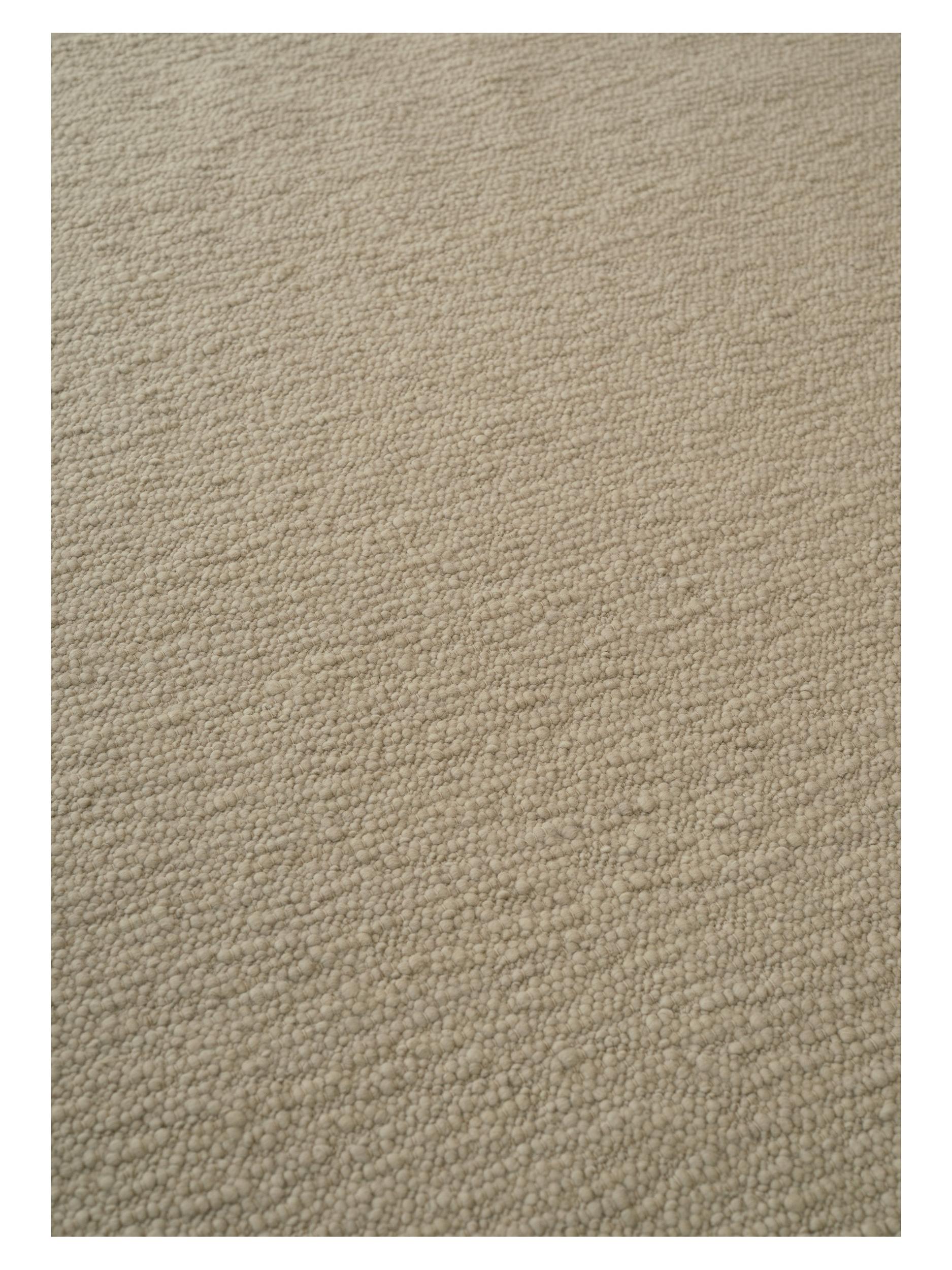 Schlafzimmer Teppich Pebbled Poem Beige aus 75% NZ Wolle, 25% Seide, in der Farbe Beige | Homerugs - Detailsicht (3)