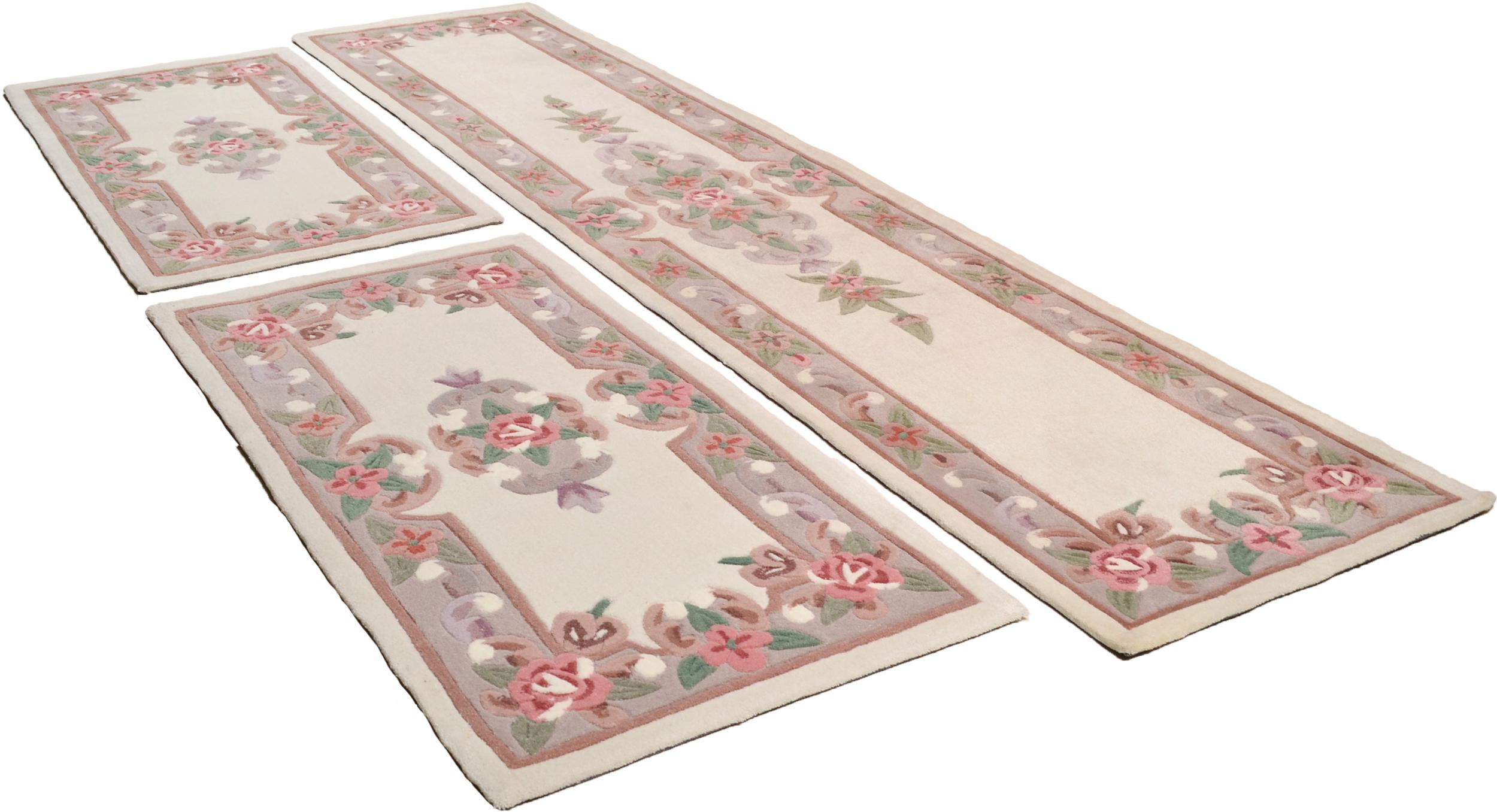 Bedroom rug Ming 501 550 Beige, 100% Polyamid, in colour Beige | Homerugs - Top View