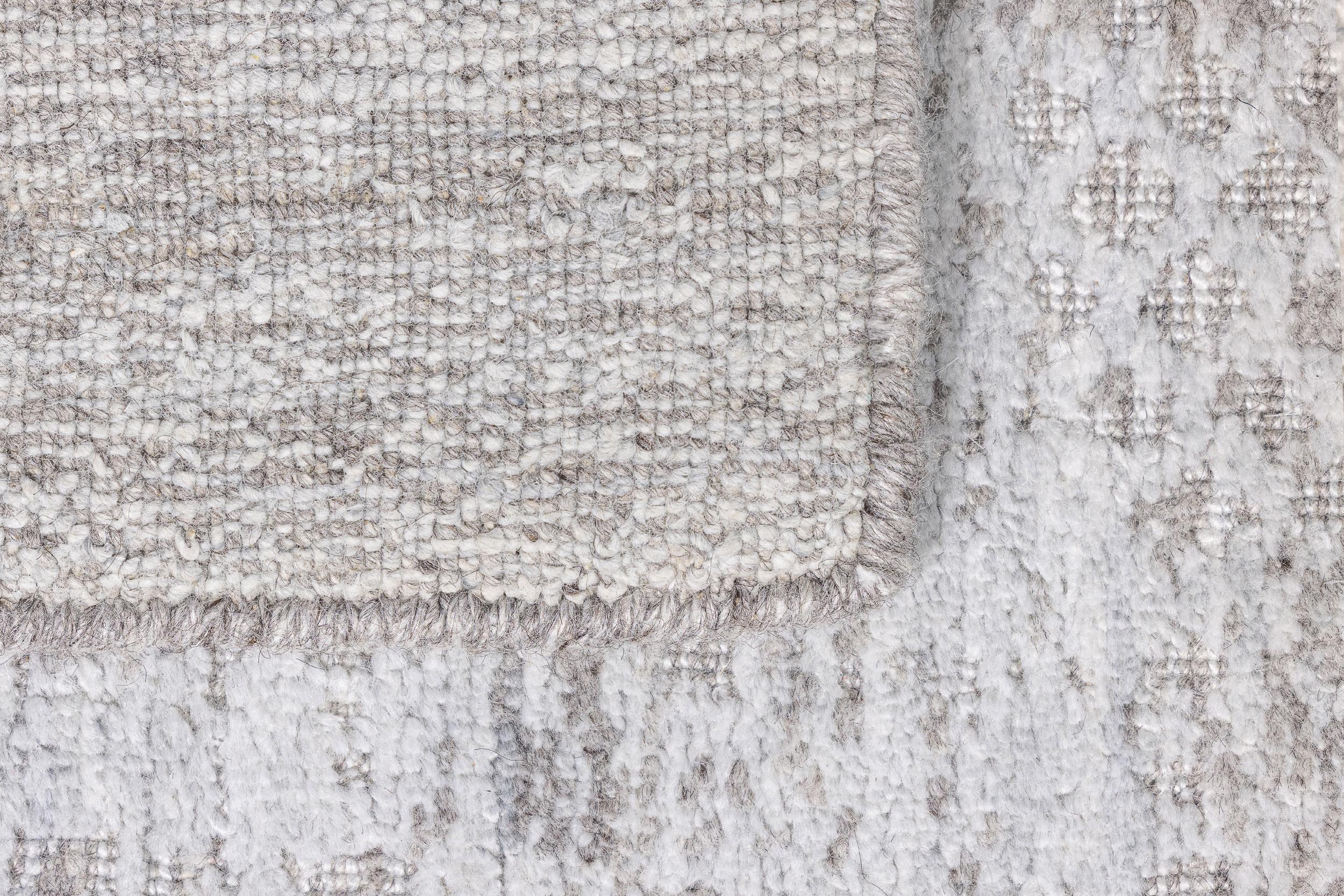 Schlafzimmer Teppich Banu Brown/Silver aus 50% Wolle, 40% Viskose, 10% Baumwolle, in der Farbe Brown/Silver | Homerugs - Detailsicht (7)