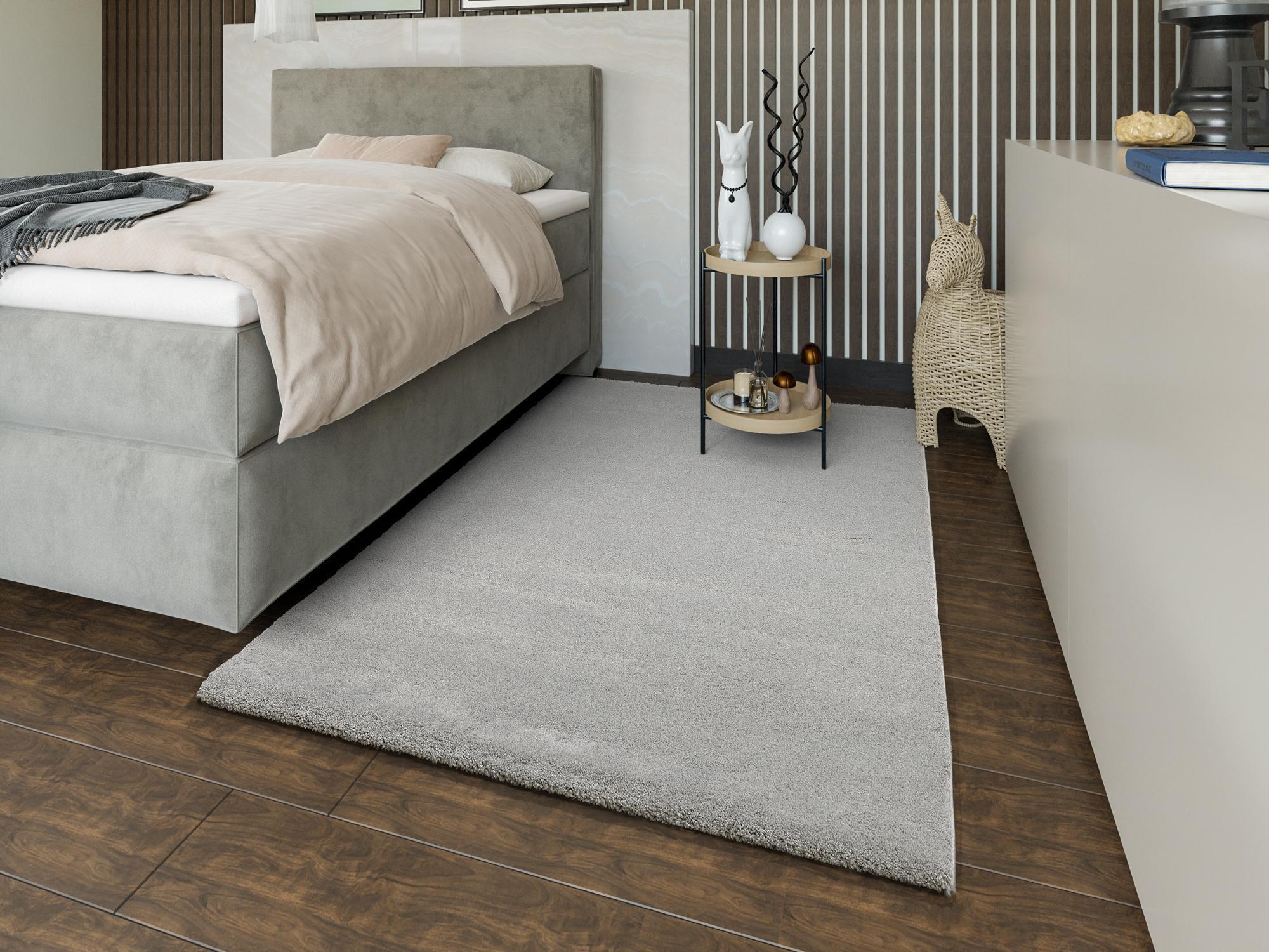 Rug Negris 08 Grün, 100% Polypropylene, in colour Grey | Homerugs - Room View