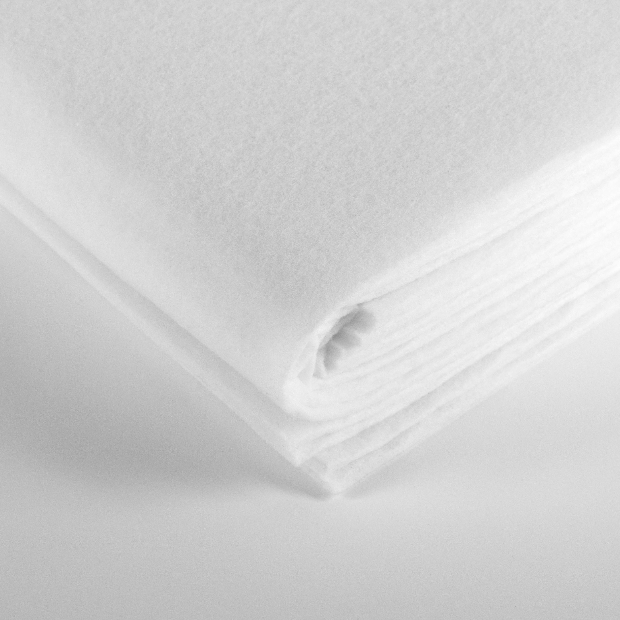 Schlafzimmer Teppich Teppichunterlage Non-Slip 475 Cream aus 100% Polyester Vlies, in der Farbe Cream | Homerugs - Draufsicht