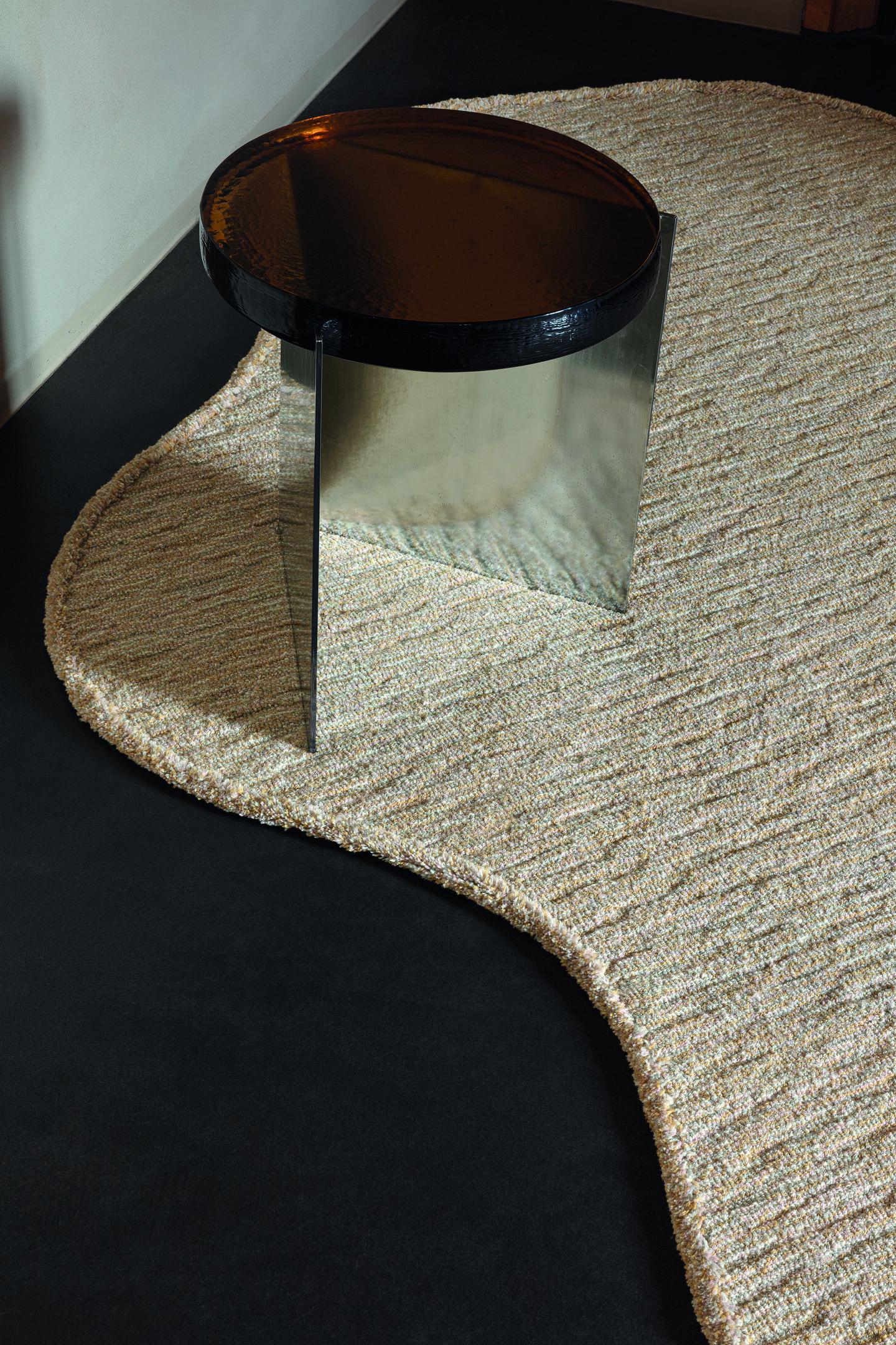 Wohnzimmer Teppich Zumba Pure Banana Cream aus 100% Wolle, in der Farbe Banana Cream | Homerugs - Raumansicht