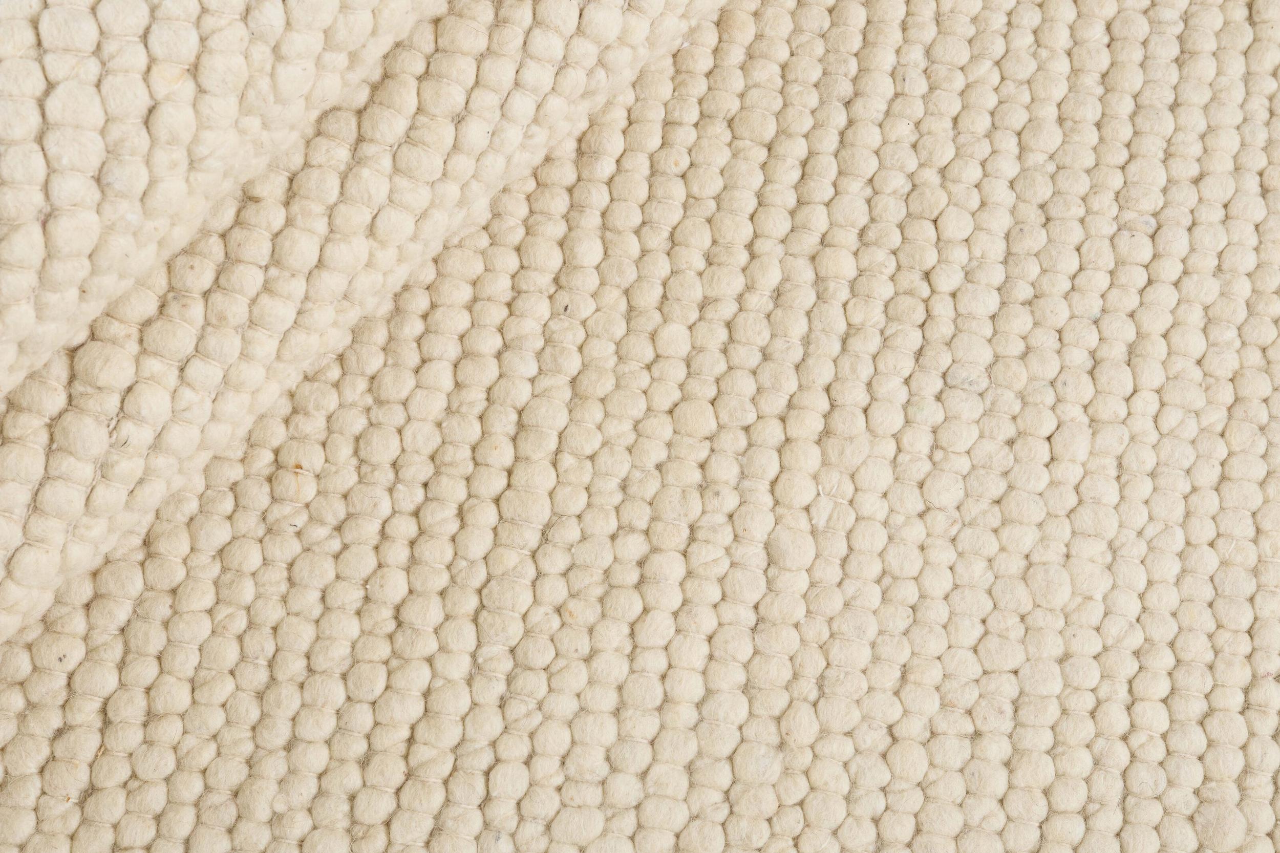 Rug Stone White-01, Wool  , in colour Beige/Creme | Homerugs - Room View