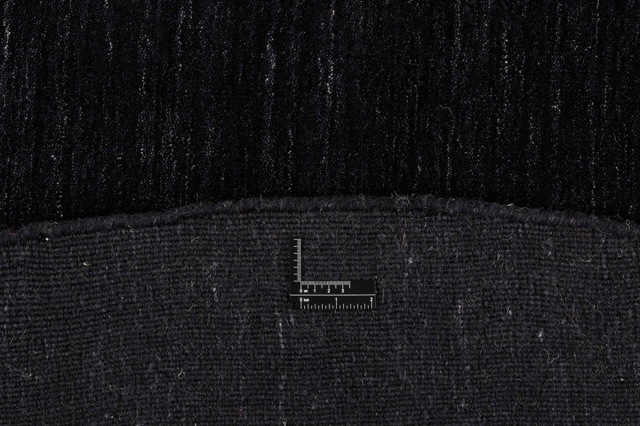 Teppich Panorama Uni Round HLC200126, Black Round aus Wolle, in der Farbe Black | Homerugs - Raumansicht