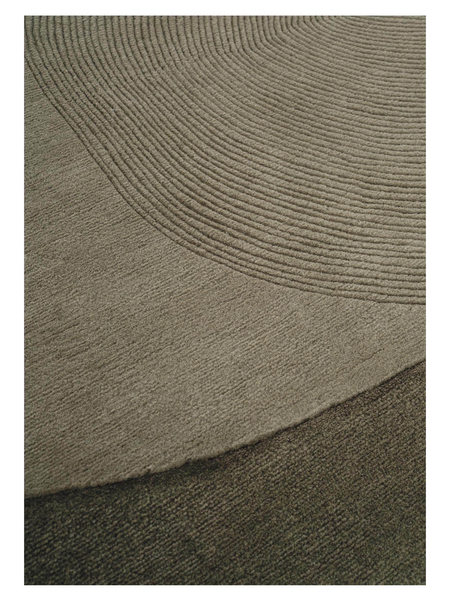 Schlafzimmer Teppich Optical Web Camel aus 100% PET, in der Farbe Camel | Homerugs - Detailsicht (3)