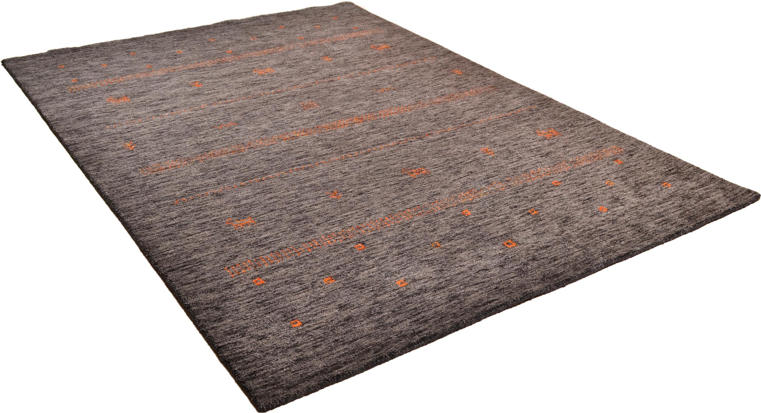 Schlafzimmer Teppich Nashville Zo-896-15 601 Anthracite aus 100% Schurwolle (IWS), in der Farbe Anthracite | Homerugs - Draufsicht