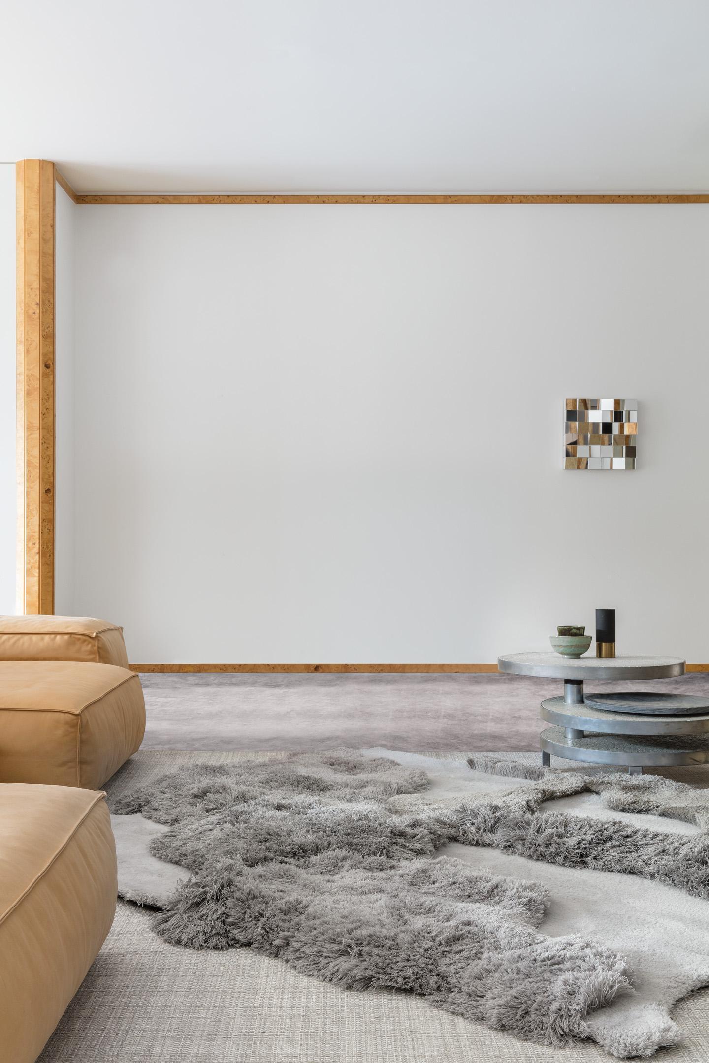 Schlafzimmer Teppich Cozy Atmosphere aus 66% Wolle, 26% Leinen, 8% sonstige Fasern: BM-CO, in der Farbe Atmosphere | Homerugs - Raumansicht