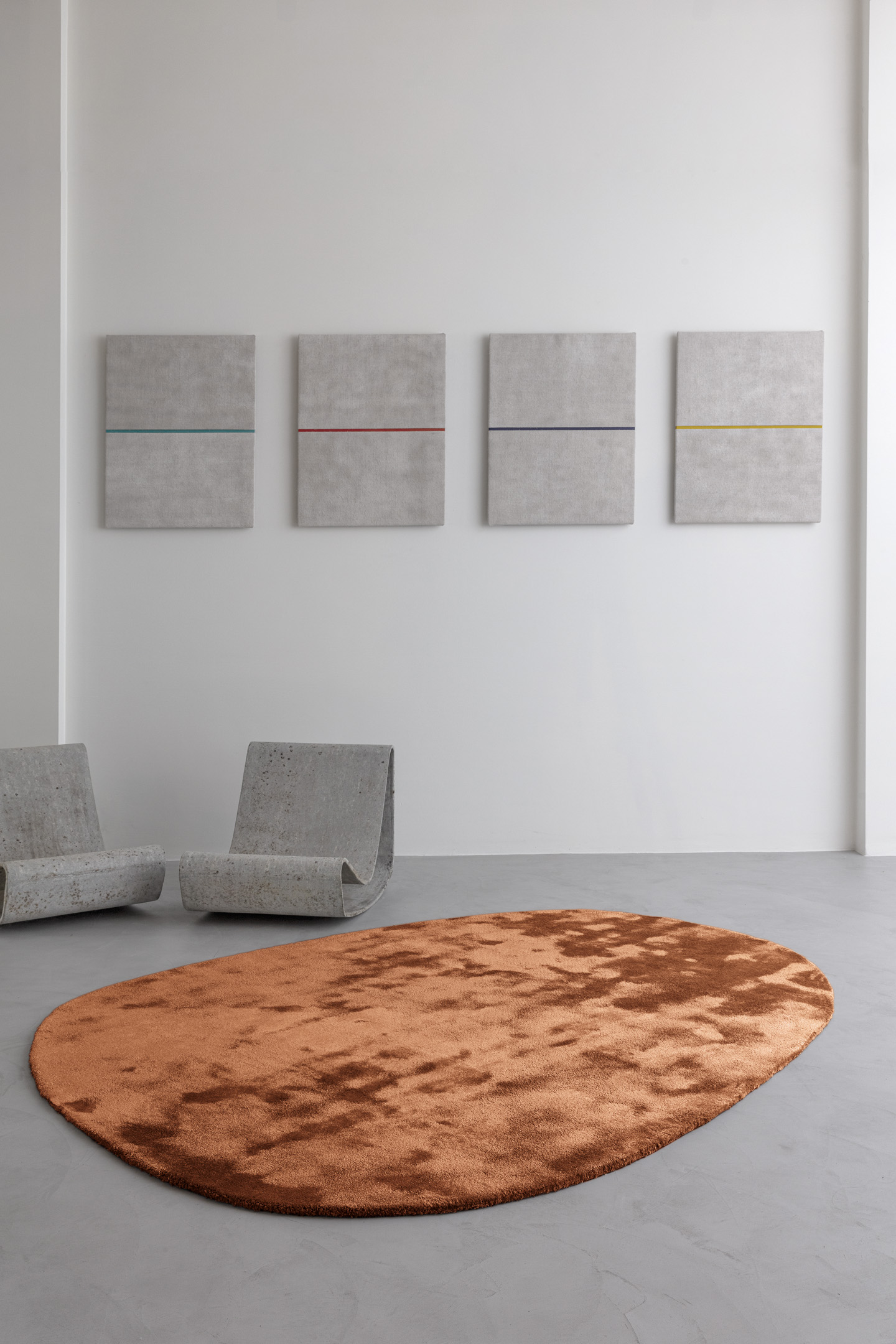 Limited Edition Einfarbiger Teppich Astral Mountain Spring | Homerugs - Dein TEPPICH-Onlineshop | Mood view