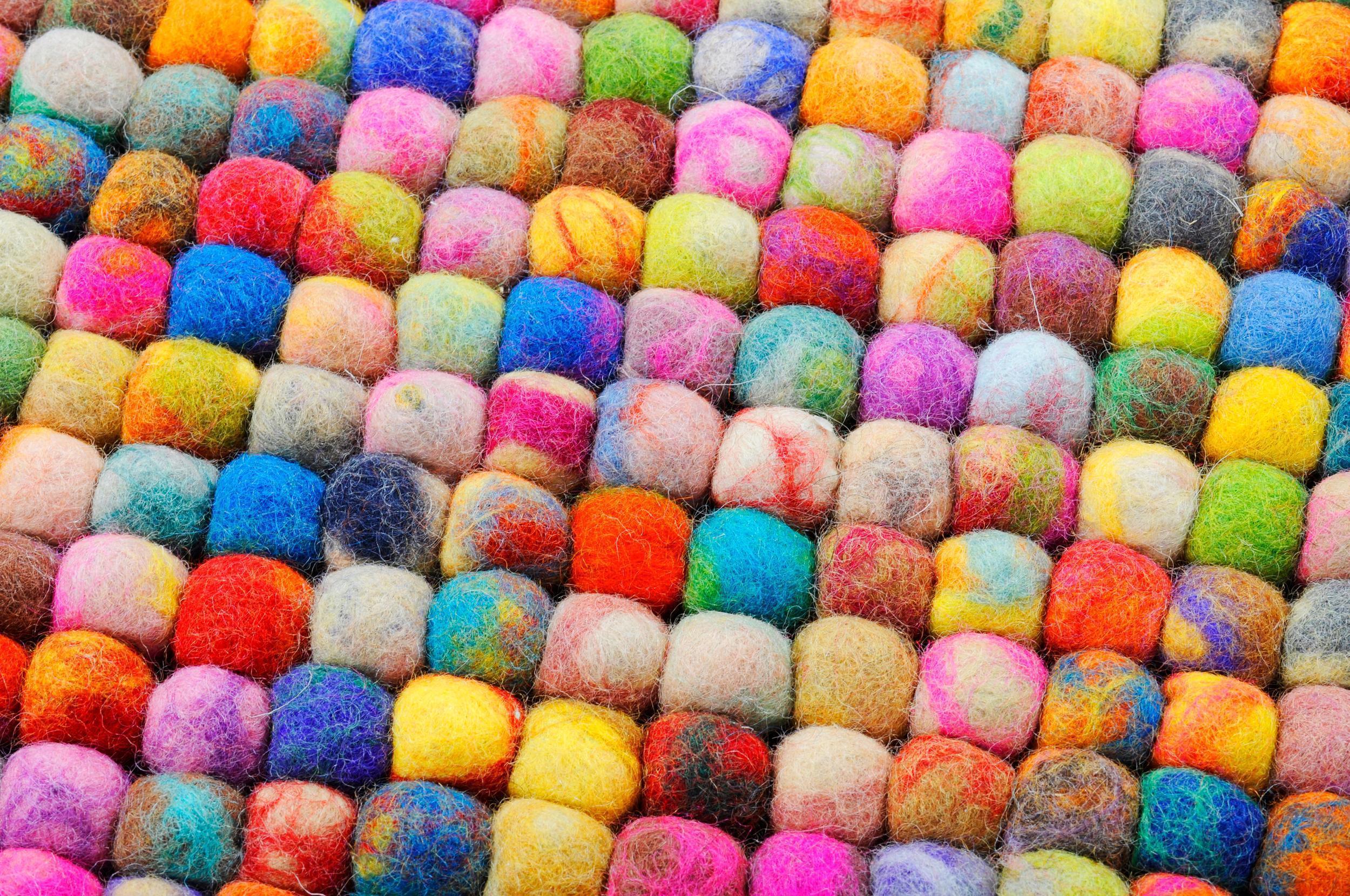 Living room rug Felty 2.2 Uni 802 Multicolor, Natural fibre, in colour Multicolor | Homerugs - Detail View (7)