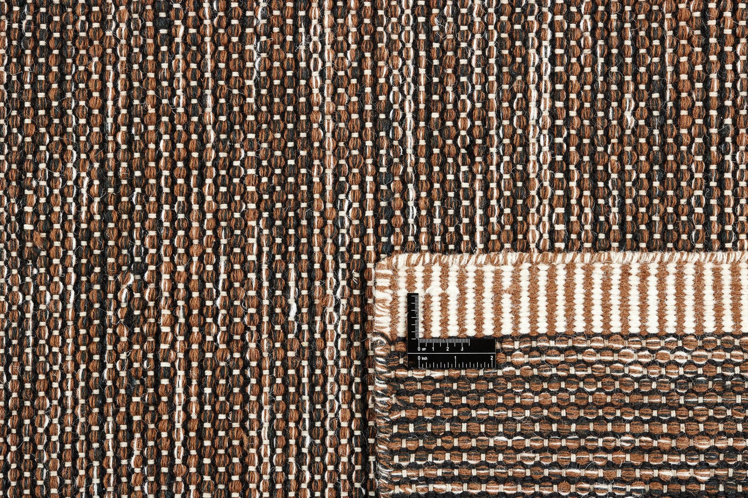 Teppich Atlas WD-170191, Brown White aus Wolle, in der Farbe Black | Homerugs - Raumansicht