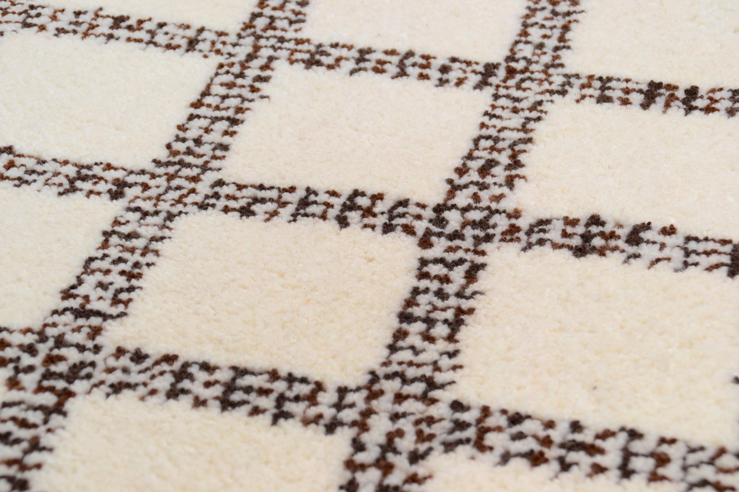 Wohnzimmer Teppich Marmoucha 5 615 Black/White aus 100% Schurwolle (IWS), in der Farbe Black/White | Homerugs - Detailsicht (4)