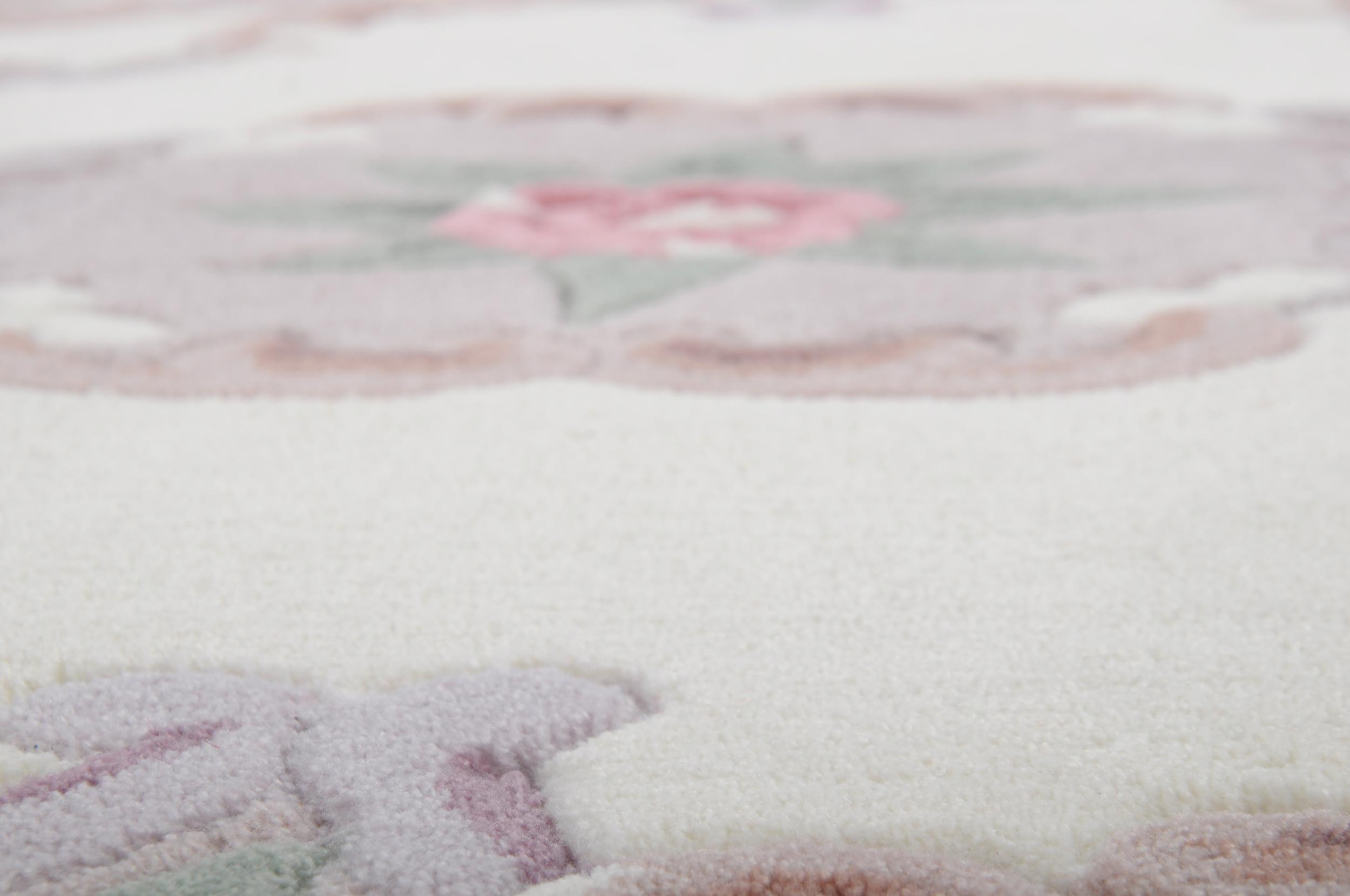 Schlafzimmer Teppich Ming 501 550 Beige aus 100% Polyamid, in der Farbe Beige | Homerugs - Detailsicht (5)