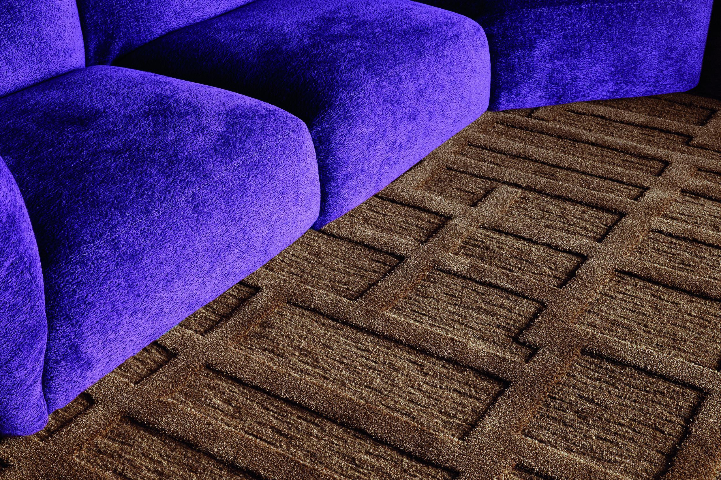 Bedroom rug Zumba Grado Umber Chutney, Natural fibre, in colour Umber Chutney | Homerugs - Detail View (4)