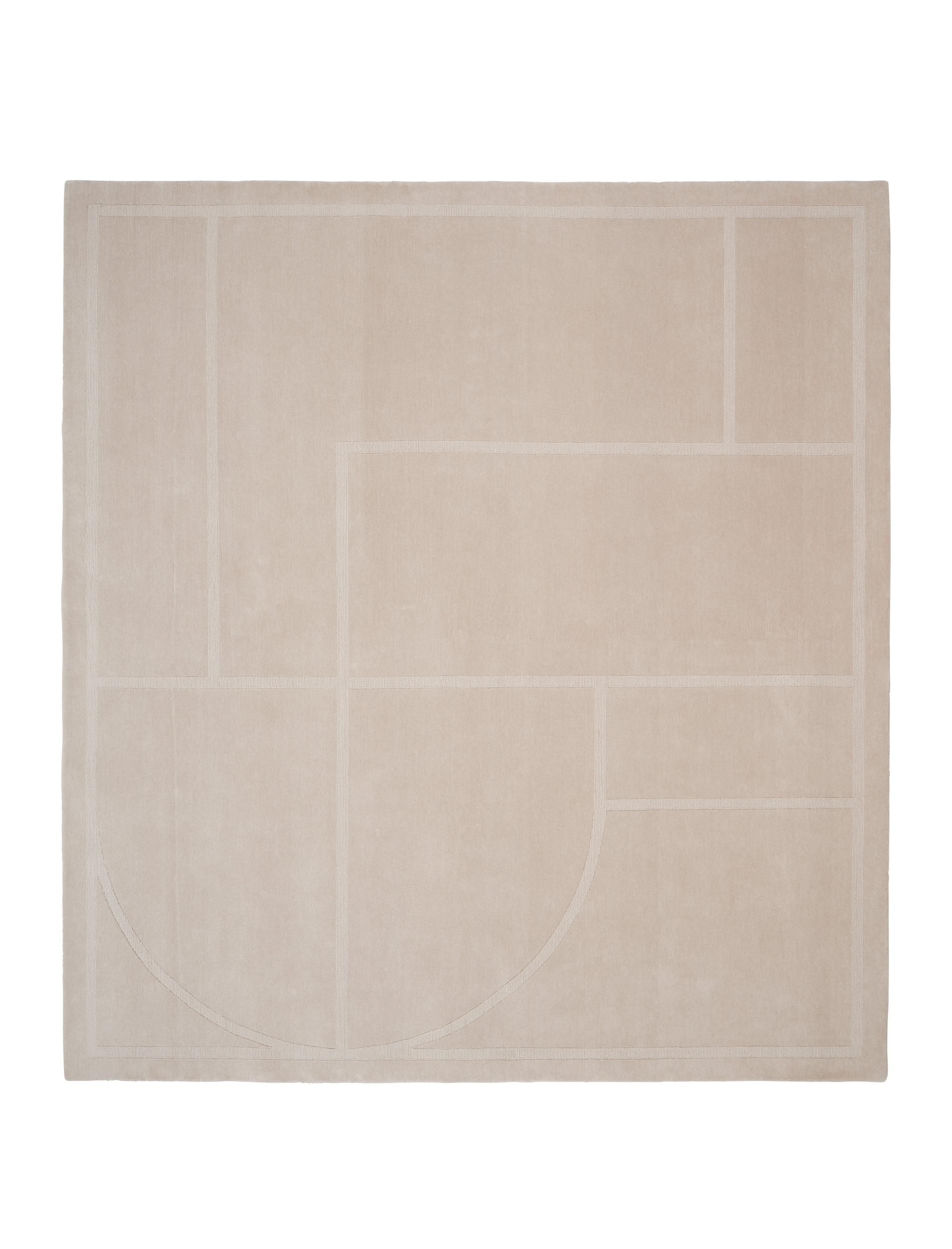 Wohnzimmer Teppich Elemental Verse Green aus 100% ungefärbte Neuseelandwolle, in der Farbe Green | Homerugs - Draufsicht