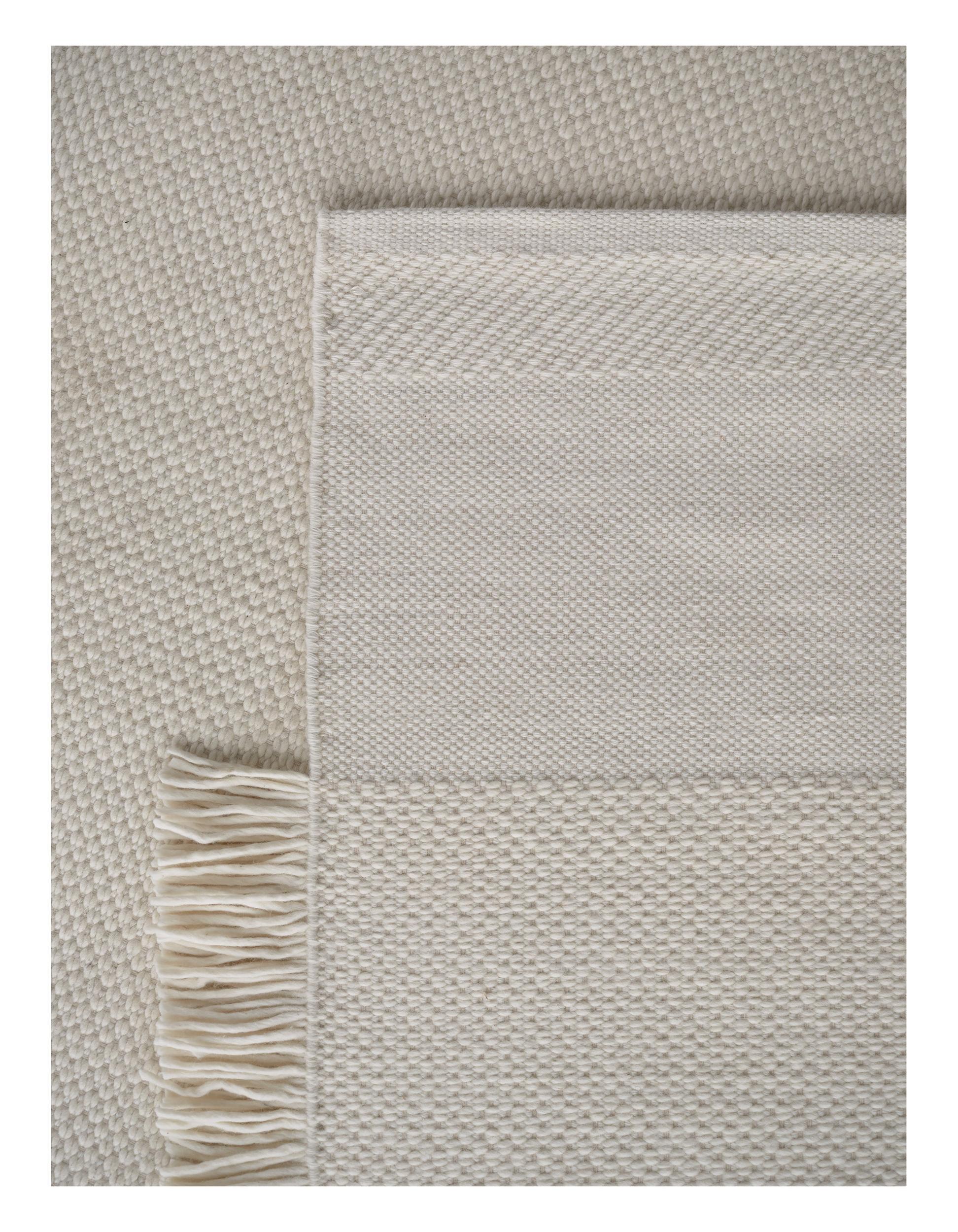 Wohnzimmer Teppich Silent Path Beige aus 55% NZ Wolle, 45% Viskose, in der Farbe Beige | Homerugs - Detailsicht (4)