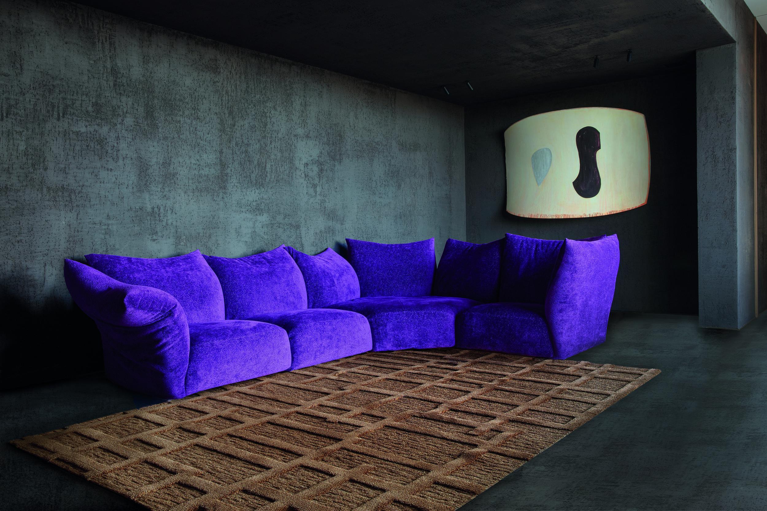 Schlafzimmer Teppich Zumba Grado Umber Chutney aus 100% Wolle, in der Farbe Umber Chutney | Homerugs - Raumansicht