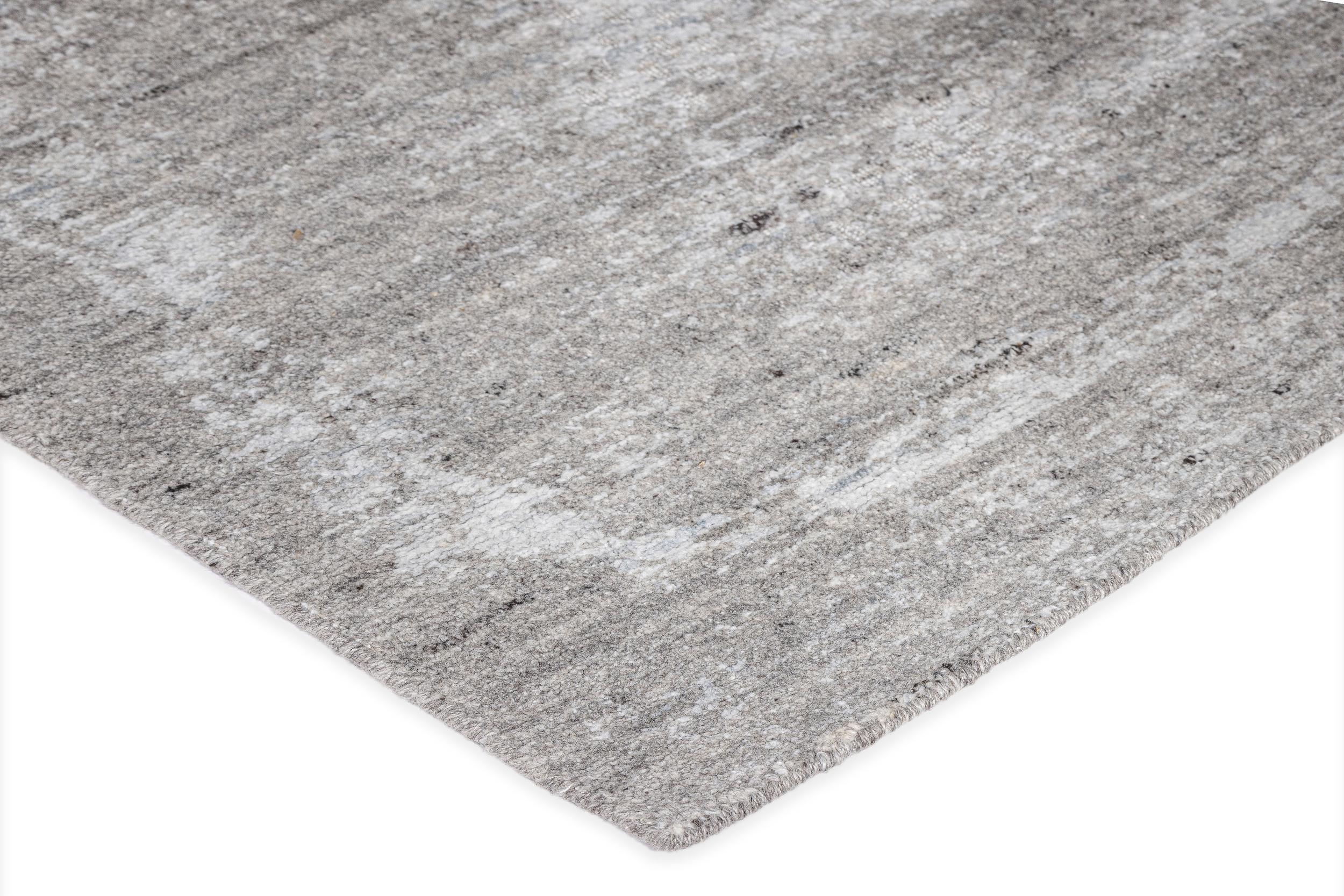 Schlafzimmer Teppich Banu Brown/Silver aus 50% Wolle, 40% Viskose, 10% Baumwolle, in der Farbe Brown/Silver | Homerugs - Detailsicht (8)