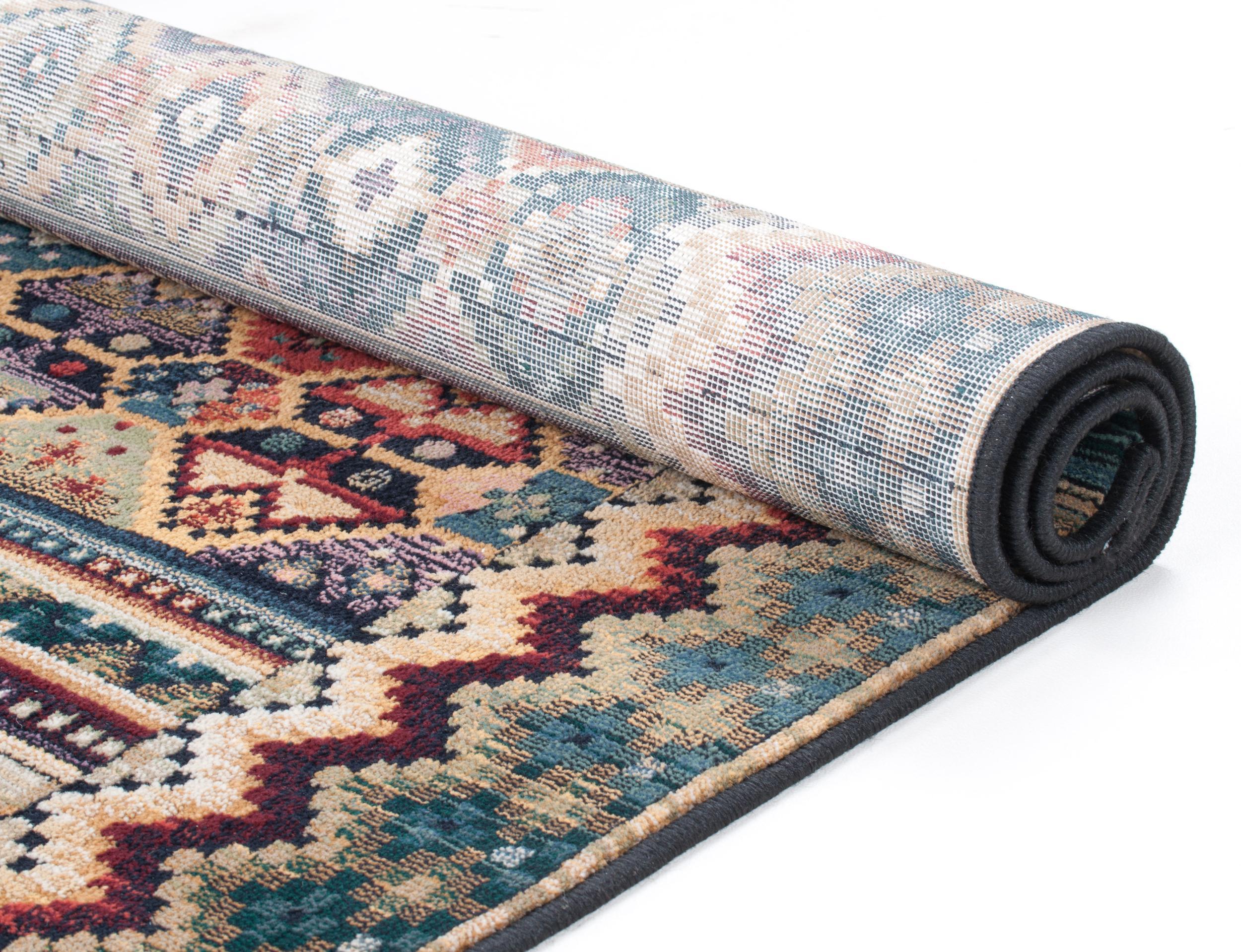Living room rug Gabiro 416 800 Multicolor, Synthetic fibre, in colour Multicolor | Homerugs - Detail View (6)