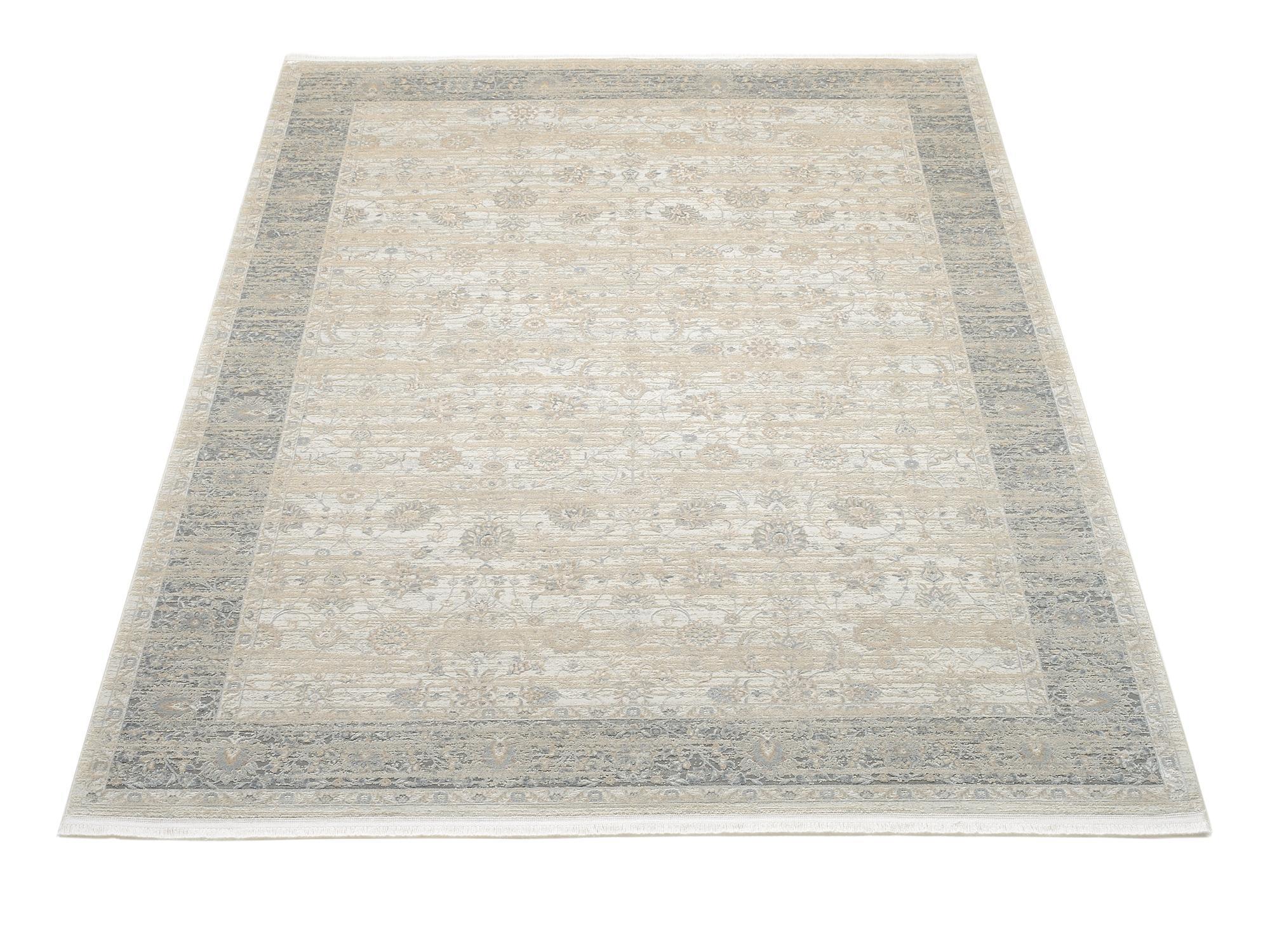 Wohnzimmer Teppich Horus Nima Beige-Grau aus 70% Viskose, 30% Polyacryl, in der Farbe Beige-Grau | Homerugs - Detailsicht (4)