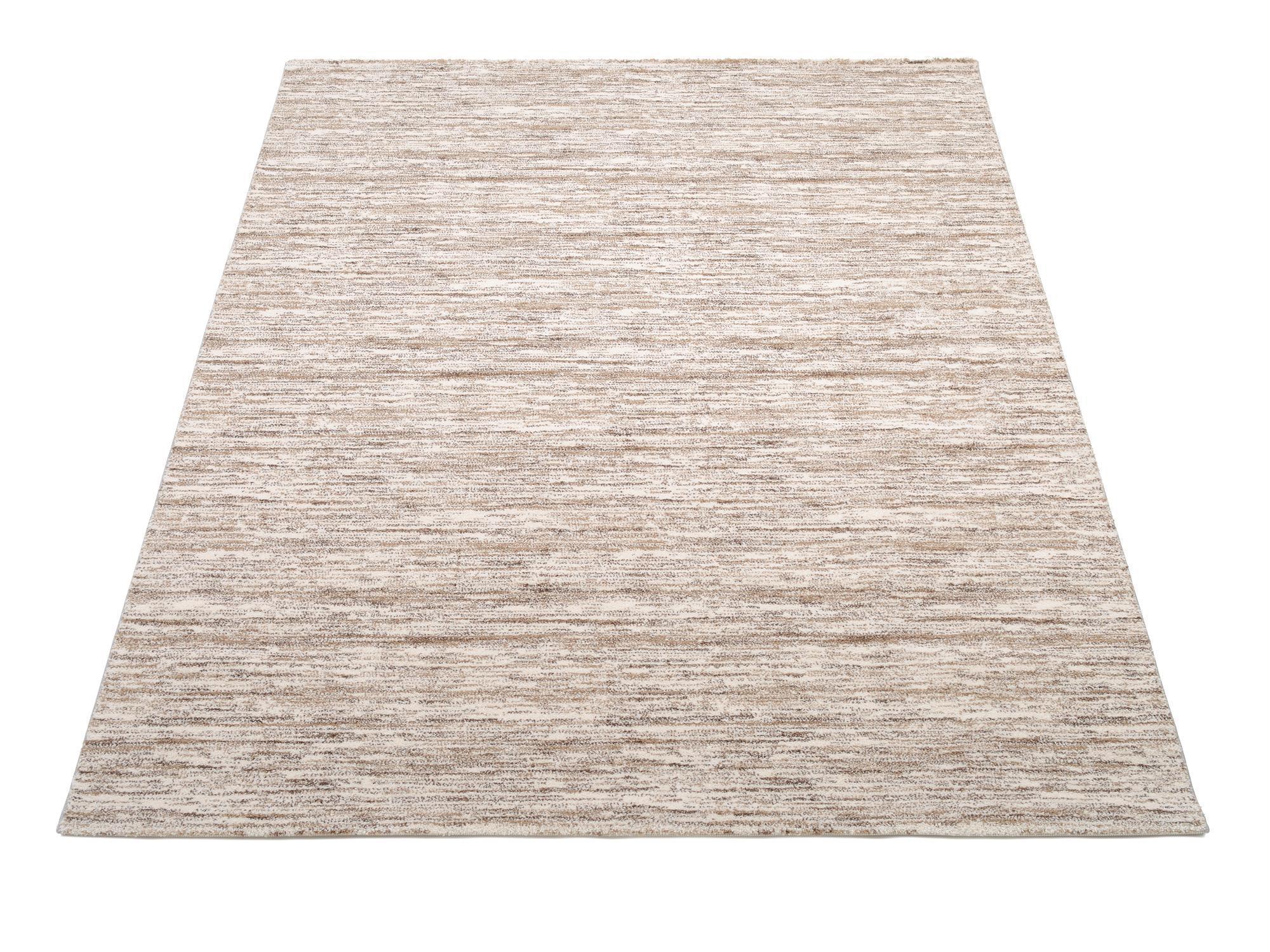 Teppich Kubis Melange aus 100% Polyester, in der Farbe Creme-Braun | Homerugs - Detailsicht (4)