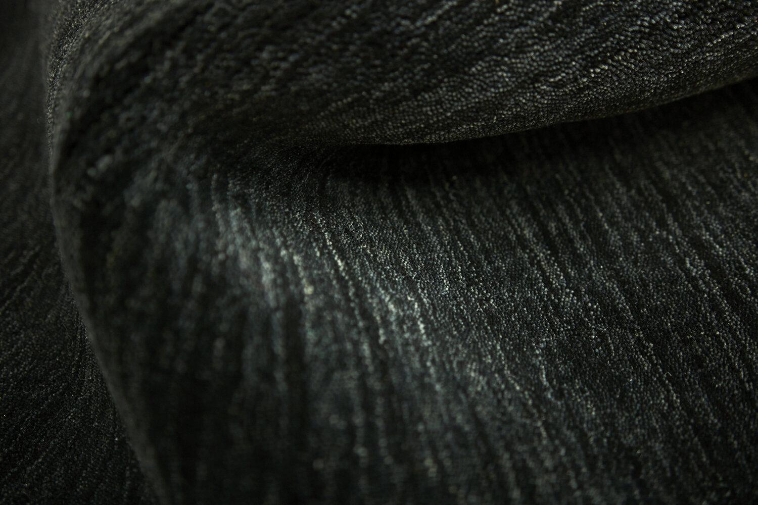 Teppich Panorama Uni HLC200126, Black aus Wolle, in der Farbe Black | Homerugs - Detailsicht (7)