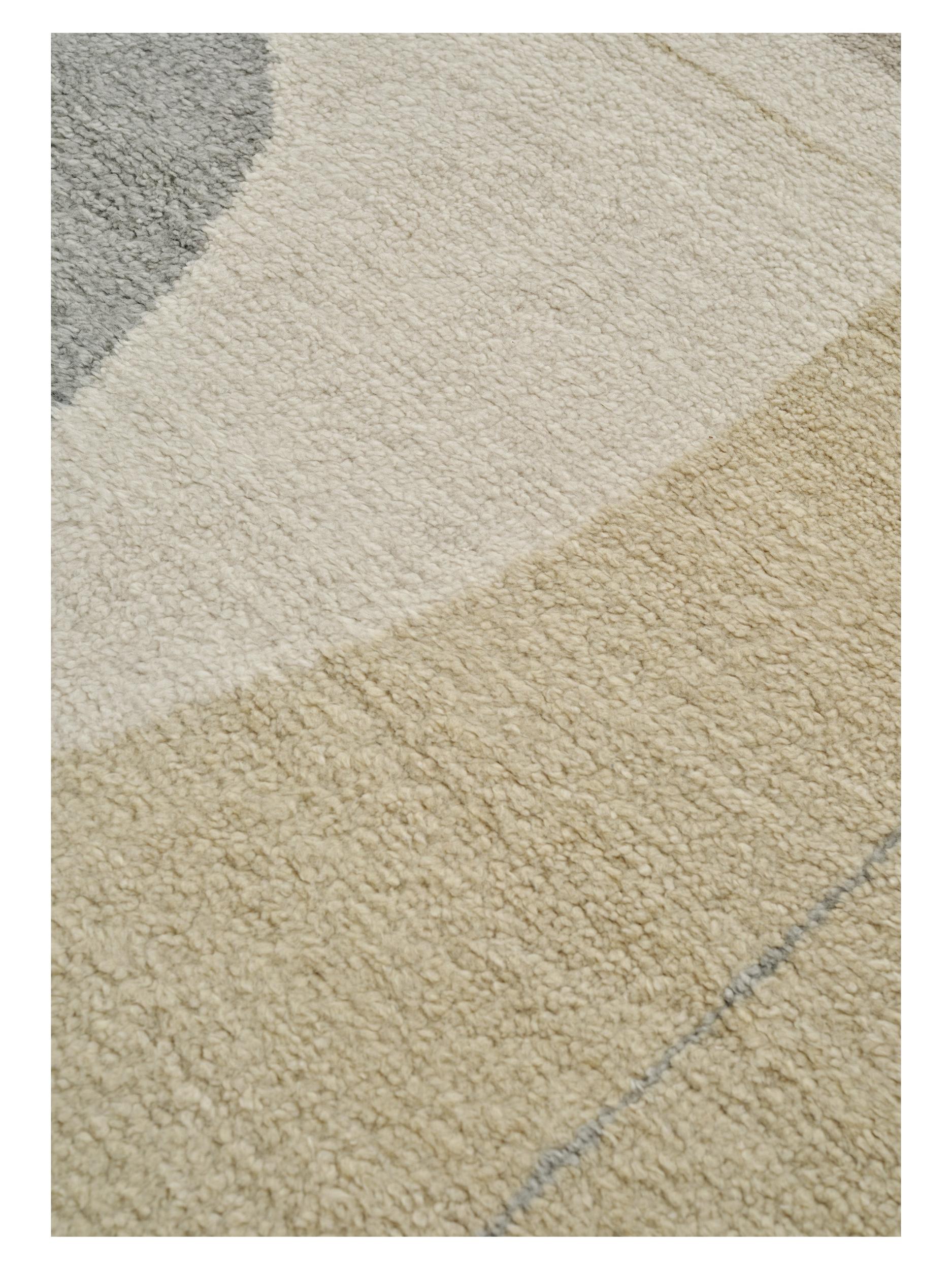 Wohnzimmer Teppich Optical Echo Vanilla aus 100% PET, in der Farbe Vanilla | Homerugs - Raumansicht