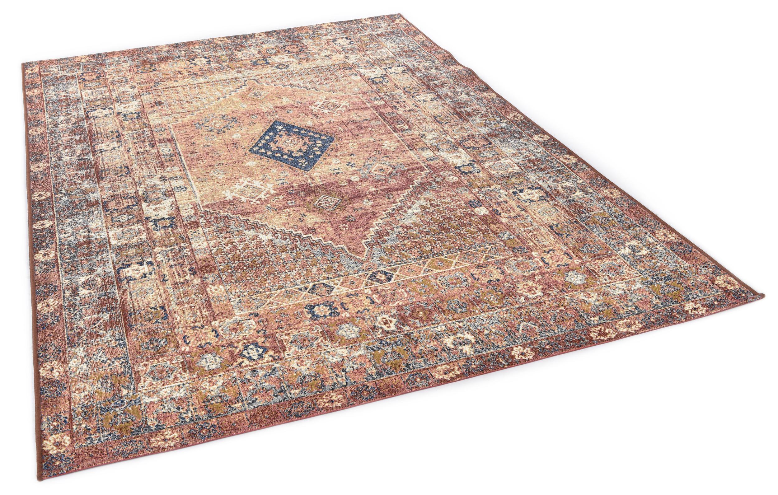 Outdoor Teppich Funky Outdoor Orient Two 440 Rust aus 76% Polypropylen, 24% Polyester, in der Farbe Rust | Homerugs - Detailsicht (3)