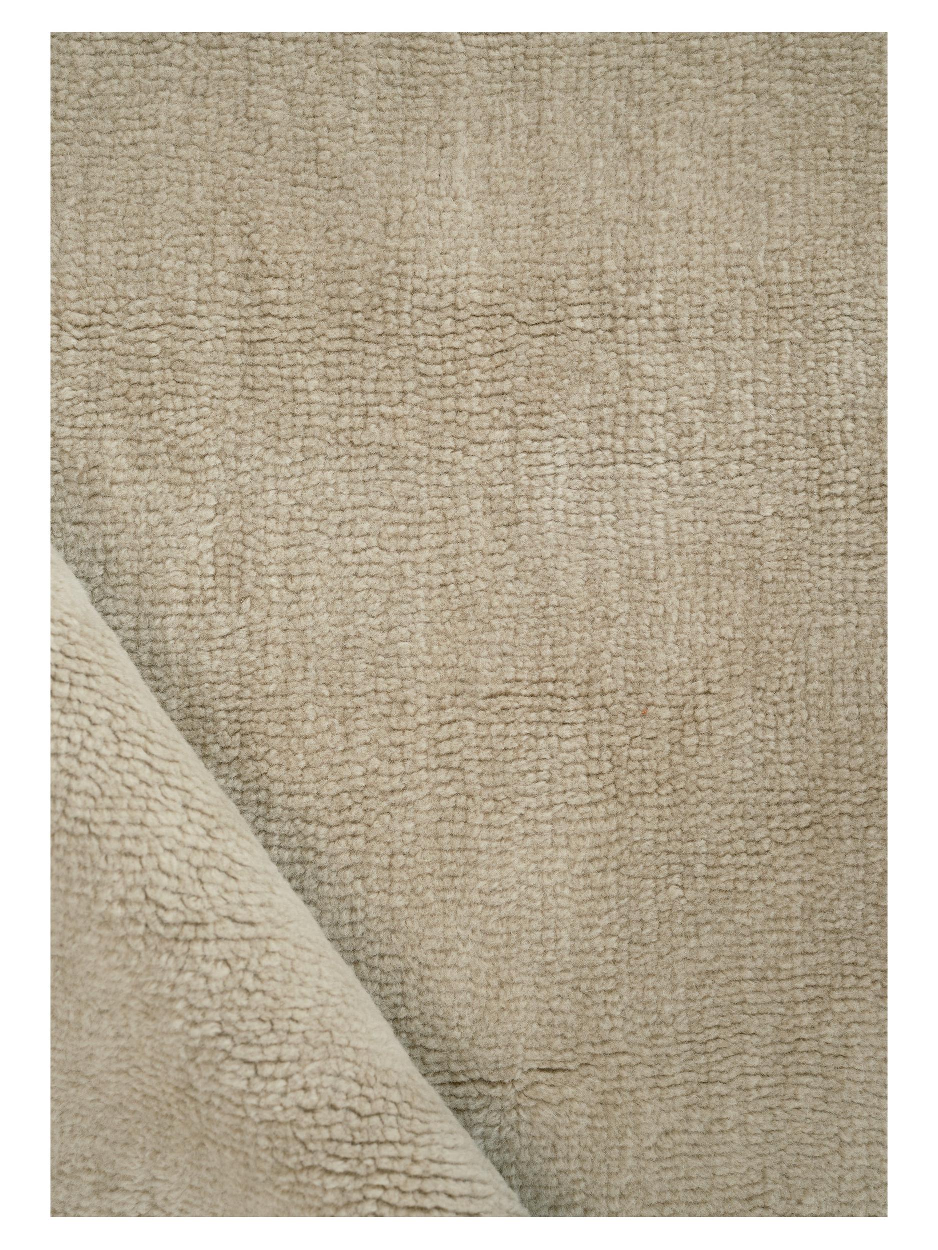 Schlafzimmer Teppich Hushed Frame Beige aus 100% Wolle, in der Farbe Beige | Homerugs - Detailsicht (4)