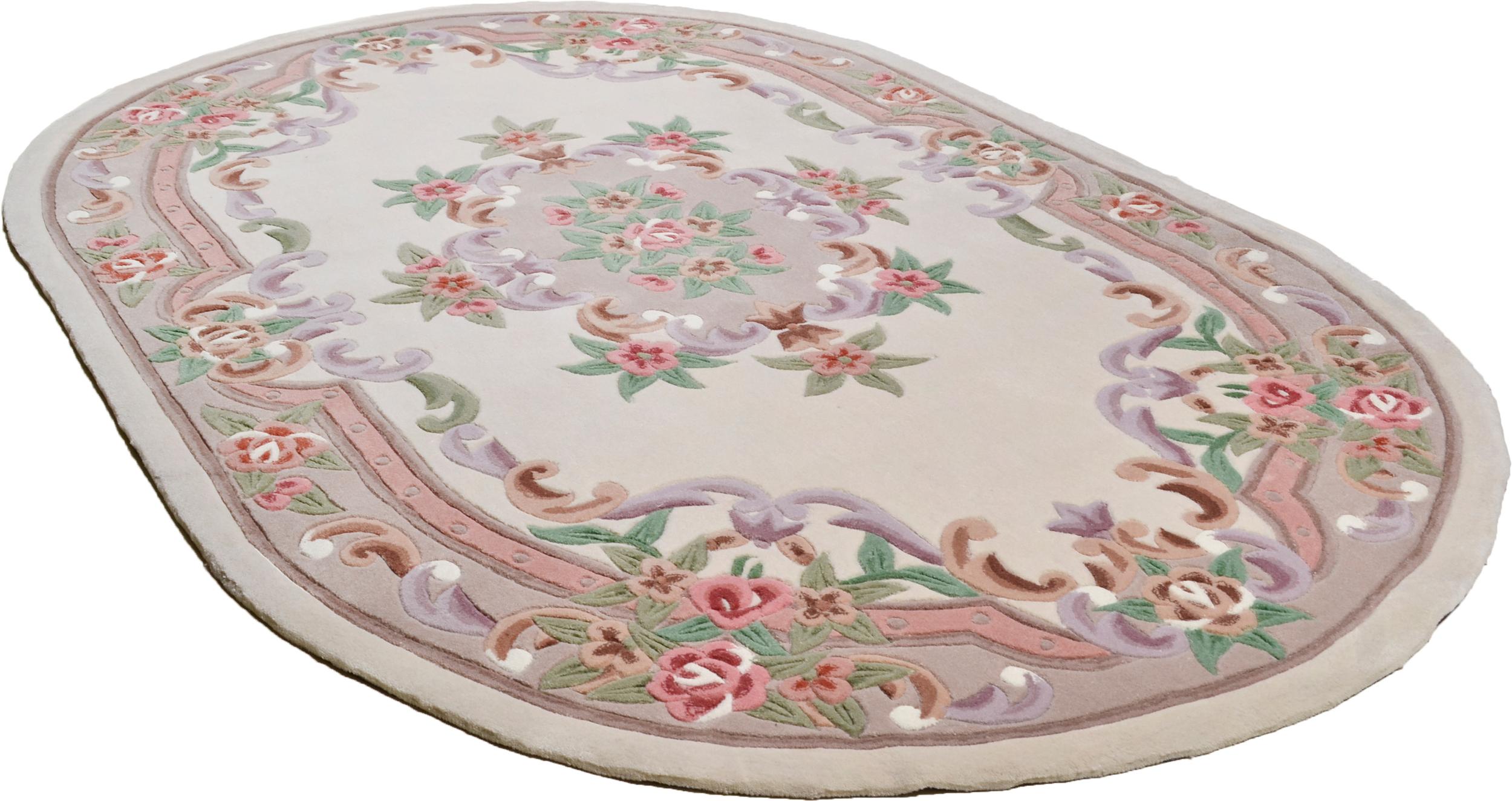 Wohnzimmer Teppich Ming 501 550 Beige aus 100% Polyacryl, in der Farbe Beige | Homerugs - Detailsicht (3)