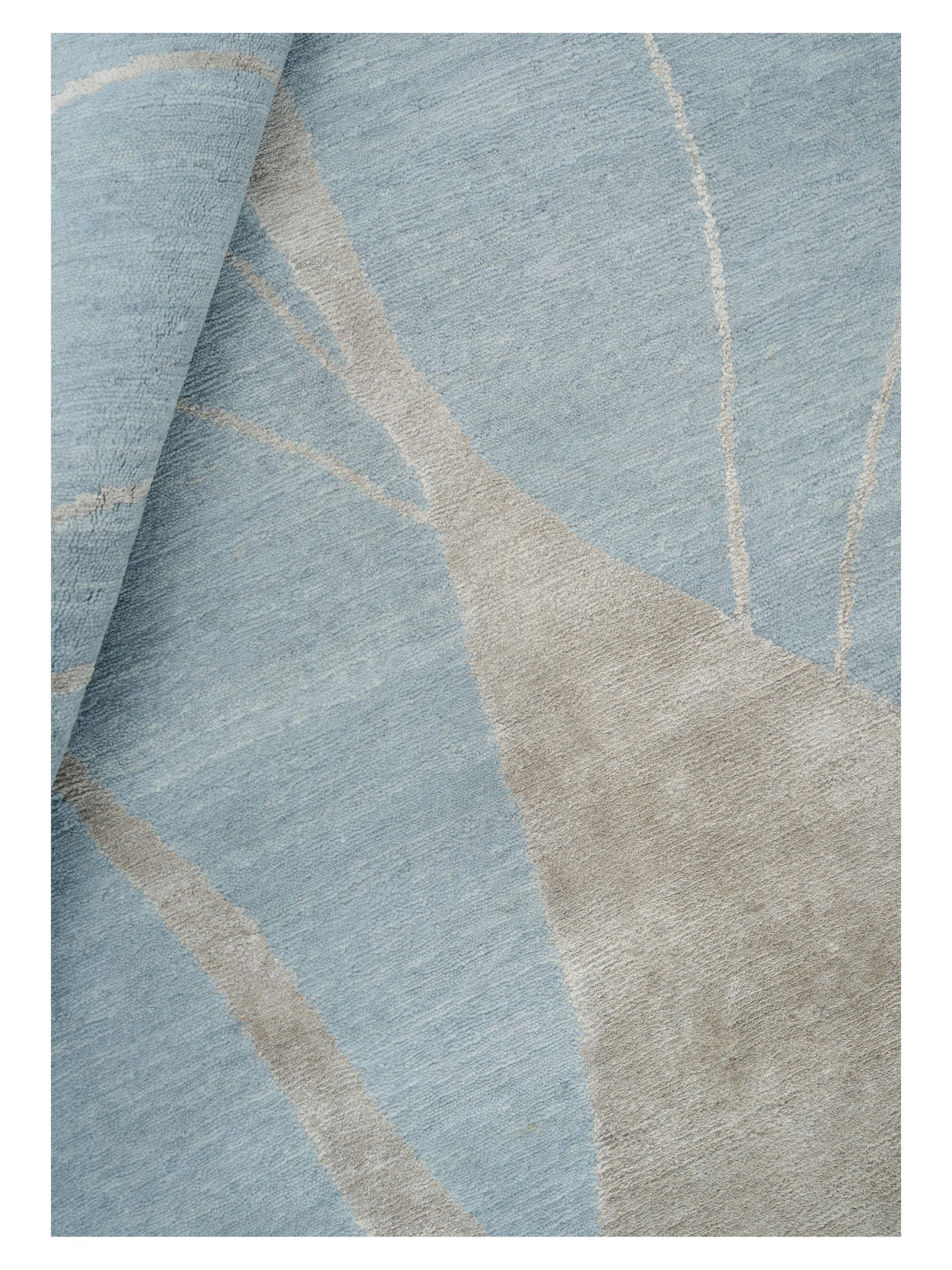 Schlafzimmer Teppich Oyster Tale Turquoise aus 100% PET, in der Farbe Turquoise | Homerugs - Detailsicht (3)