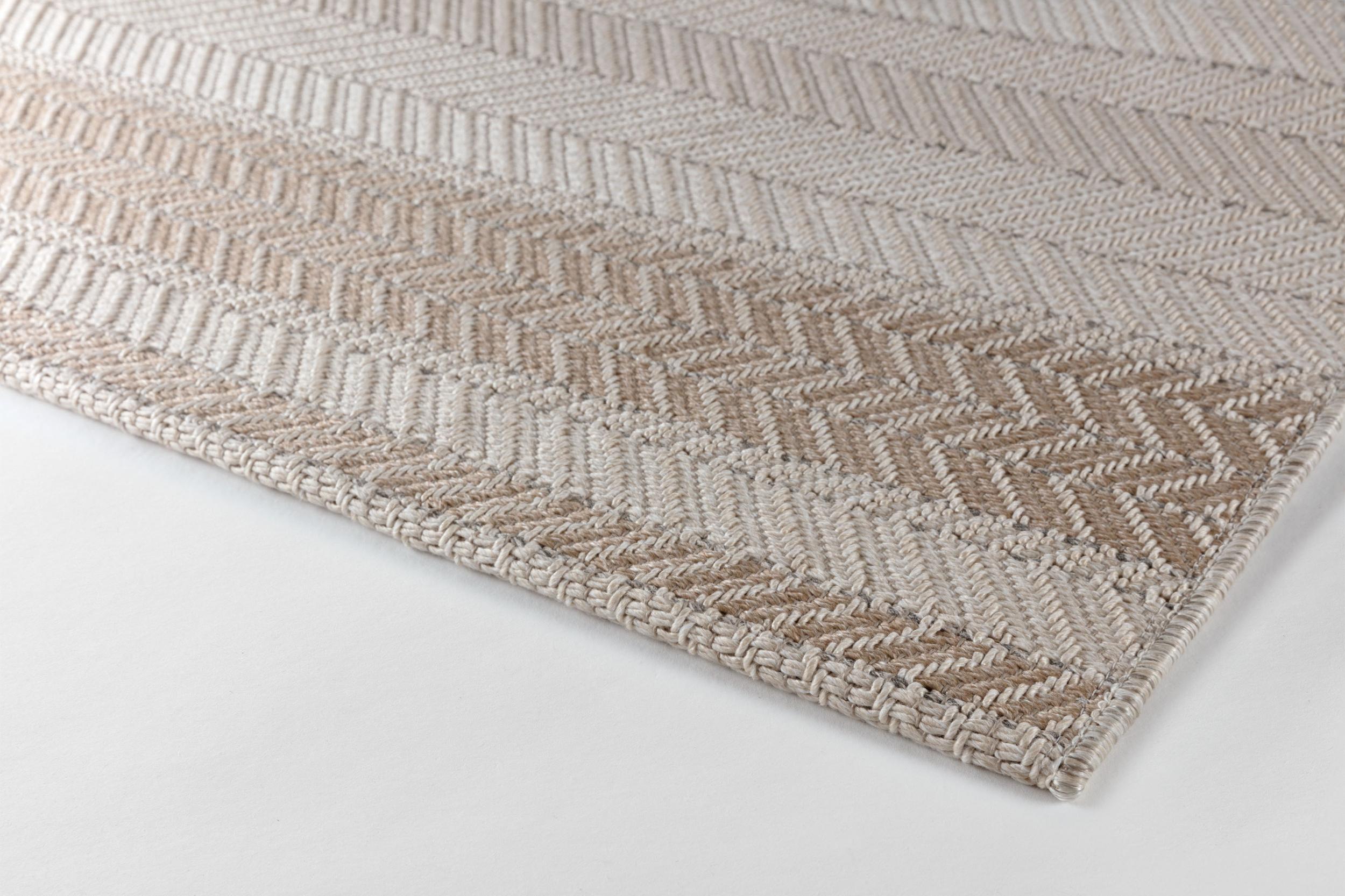 Schlafzimmer Teppich Kurzflor-Teppich Pampelonne Faro aus 77% Polypropylen - 23% Acryl, in der Farbe Faro | Homerugs - Detailsicht (3)