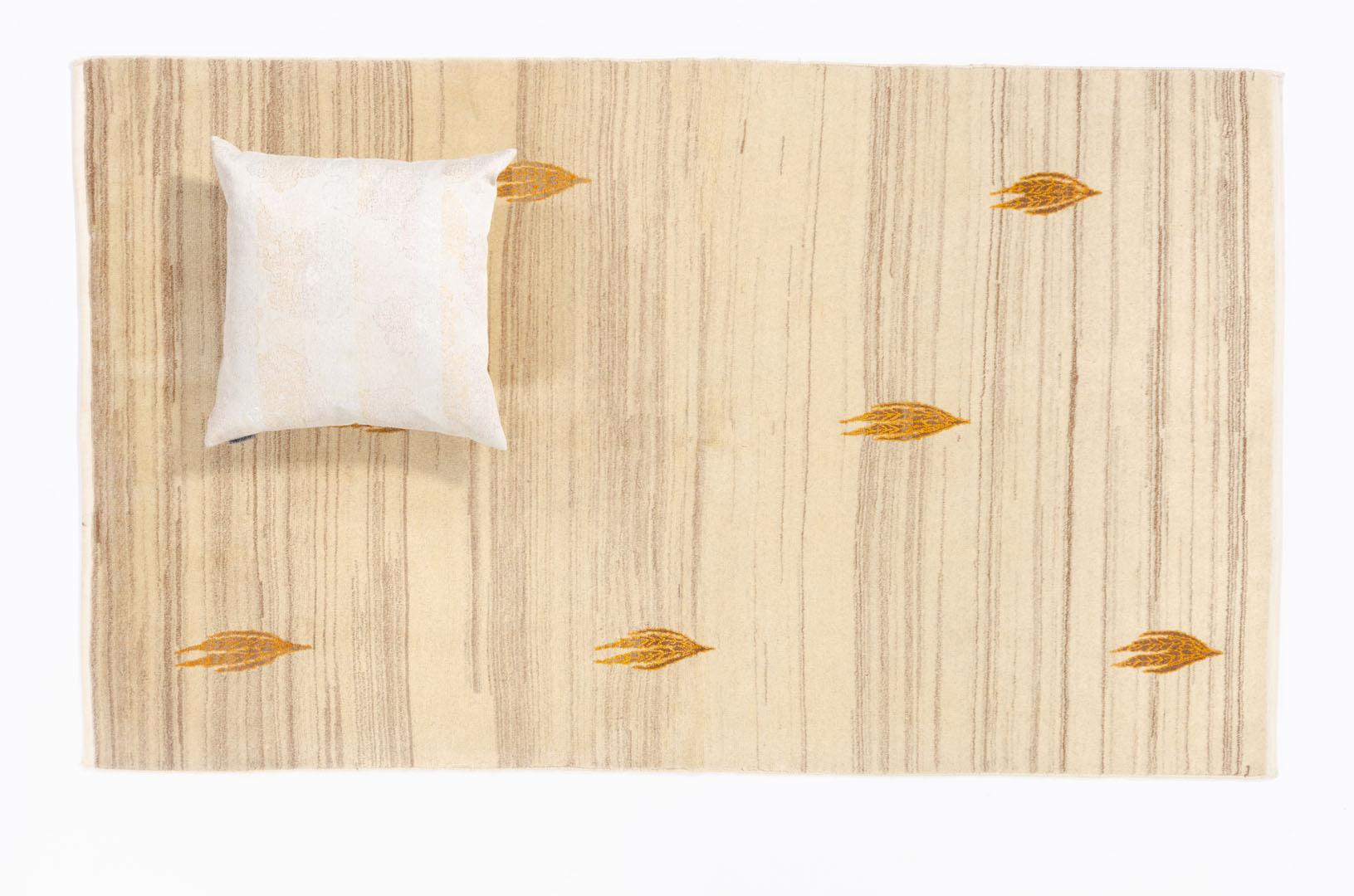 Teppich Gabbeh Teppich - Beige aus 100% Wolle, in der Farbe Beige | Homerugs - Detailsicht (3)