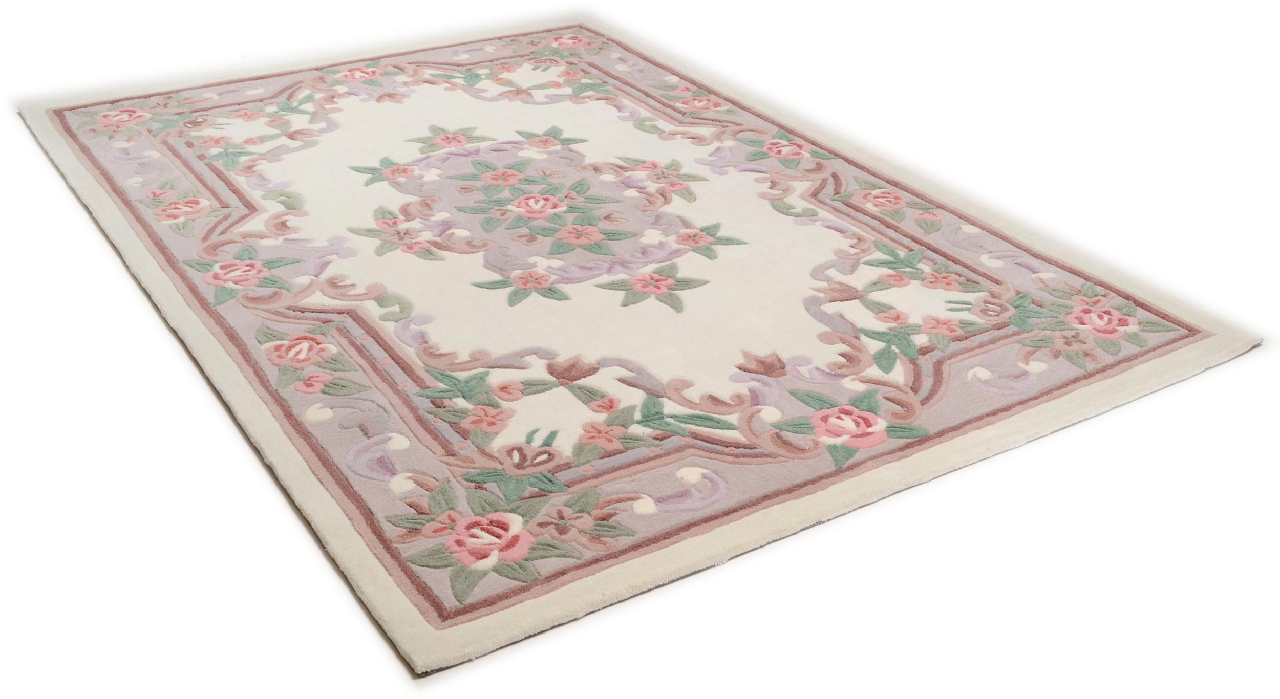 Bedroom rug Ming 501 550 Beige, 100% Polyacryl, in colour Beige | Homerugs - Detail View (3)