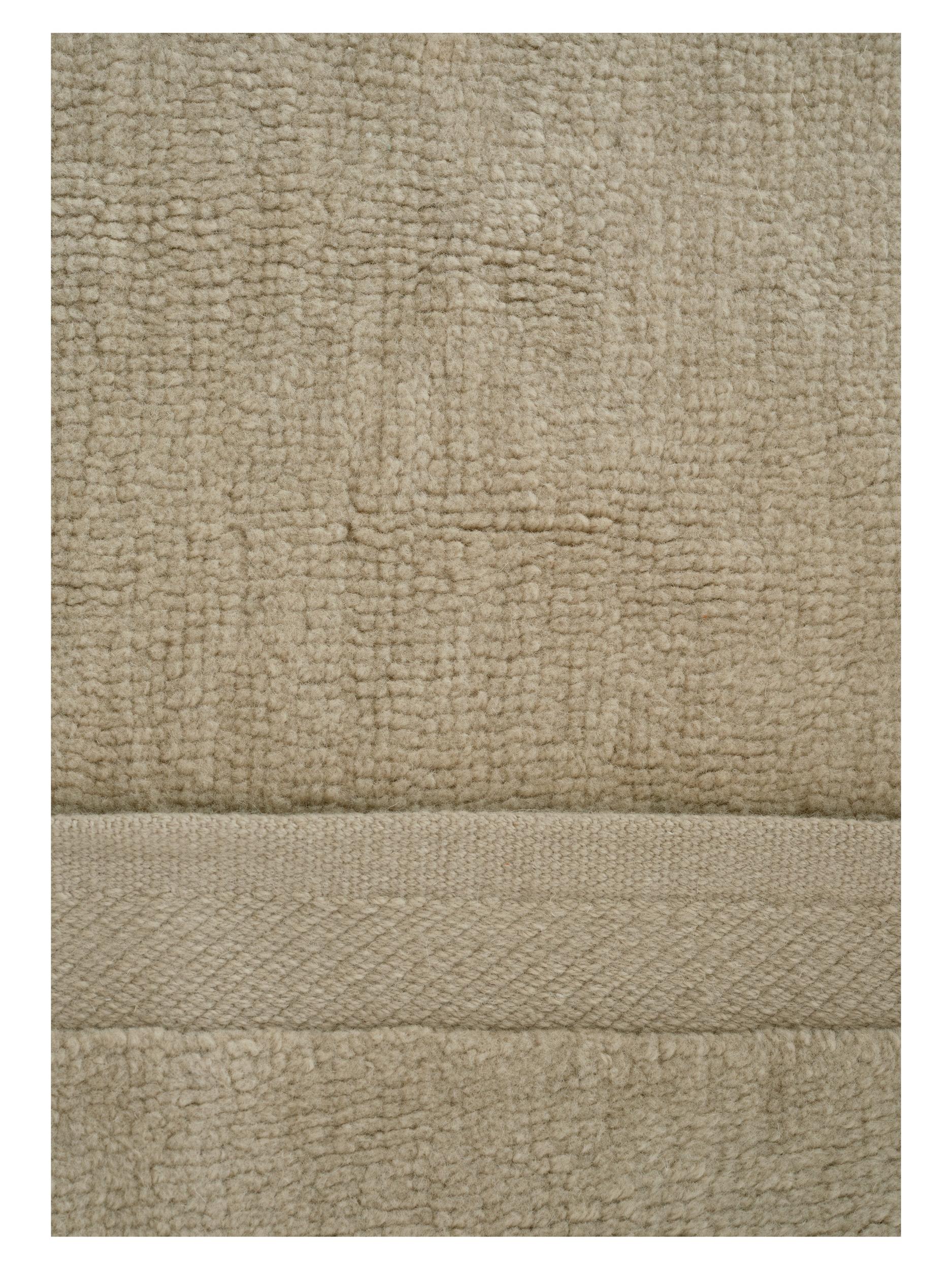 Schlafzimmer Teppich Hushed Frame Beige aus 100% Wolle, in der Farbe Beige | Homerugs - Detailsicht (6)