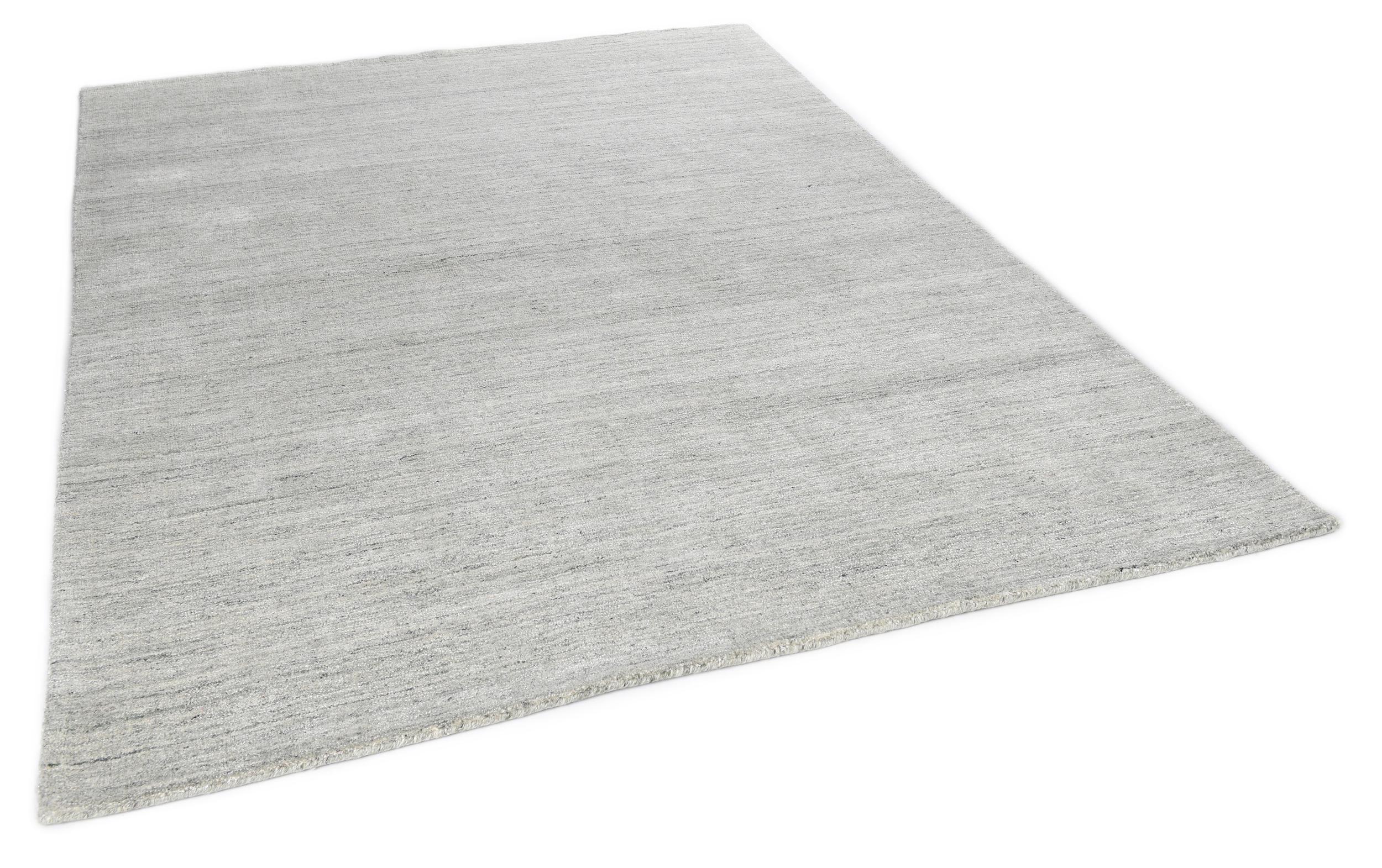 Schlafzimmer Teppich Sandiego Uni 300 Green aus 60% Schurwolle, 40% Viskose (blend), in der Farbe Green | Homerugs - Draufsicht